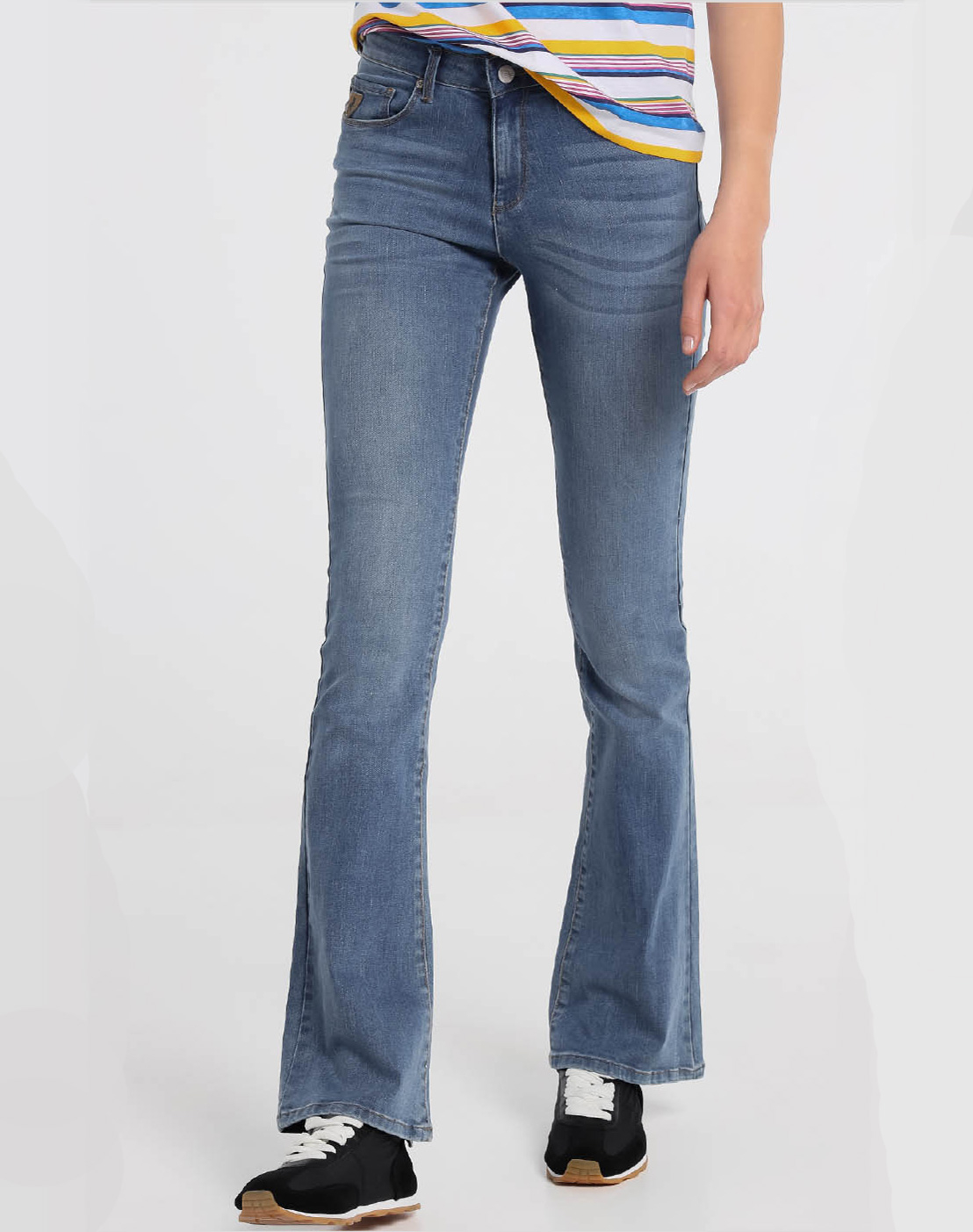 Foto 1 - Lois pantalones vaqueros de mujer Dara boot 20110/938 lavado a la piedra