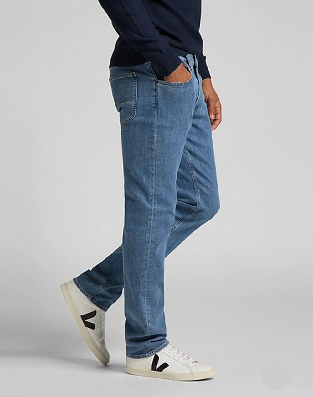 Foto 1 - Lee Daren zip regular pantalons texans d'home L707NL66 rentat a la pedra clar