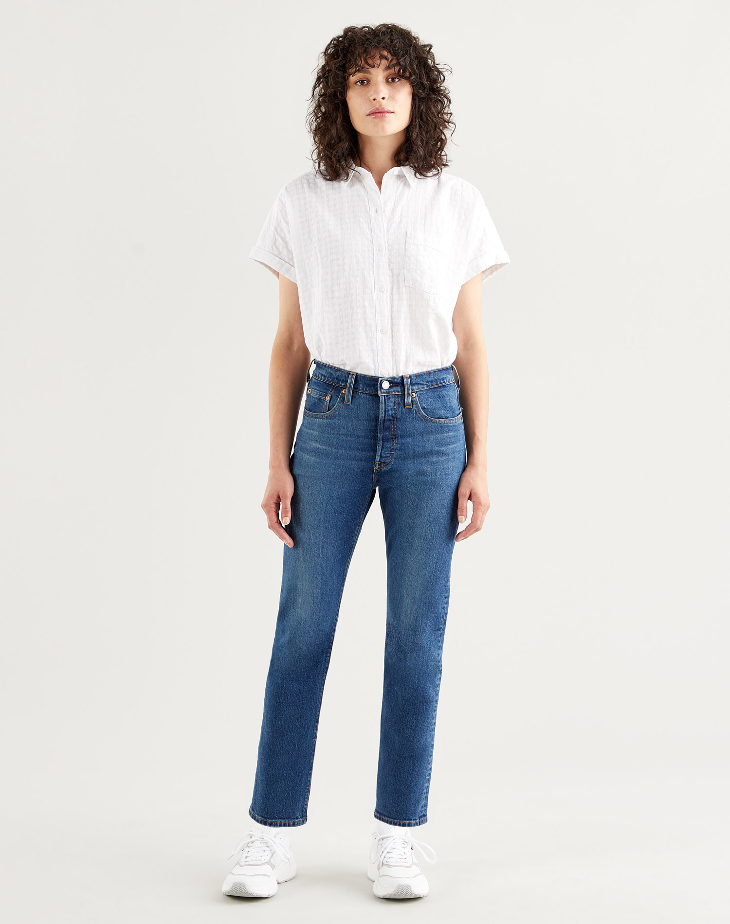 Levi's pantalons texans de dona 501 woman cropped 36200-0157 rentat a la pedra