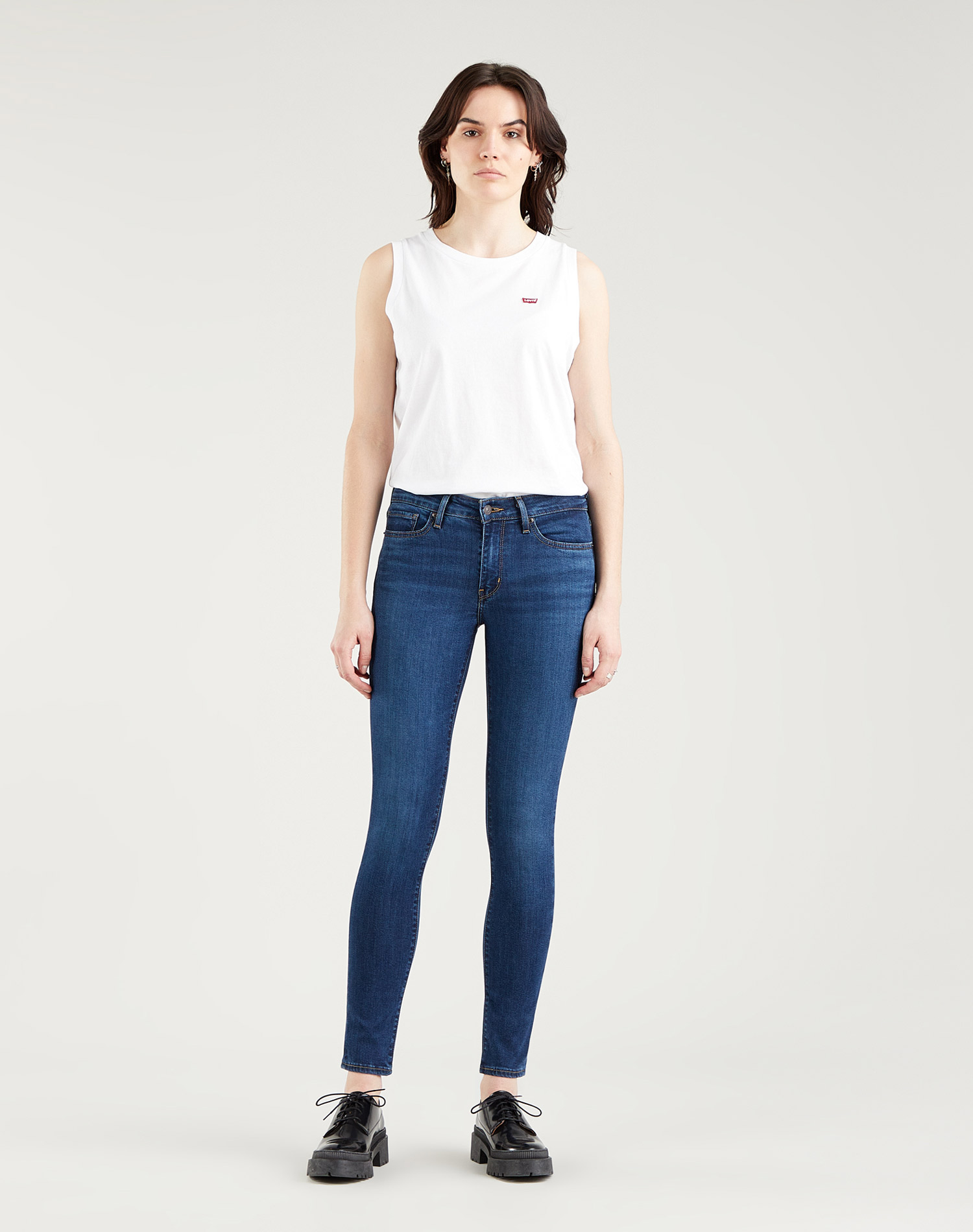 Levi's® 711™ skinny pantalones vaqueros de mujer 18881-0600 de tejano azul medio