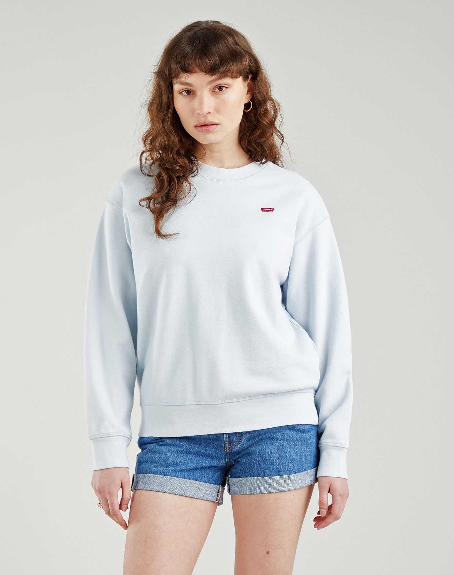 Levi's dessuadora de dona de coll rodó 24688-0025 blava