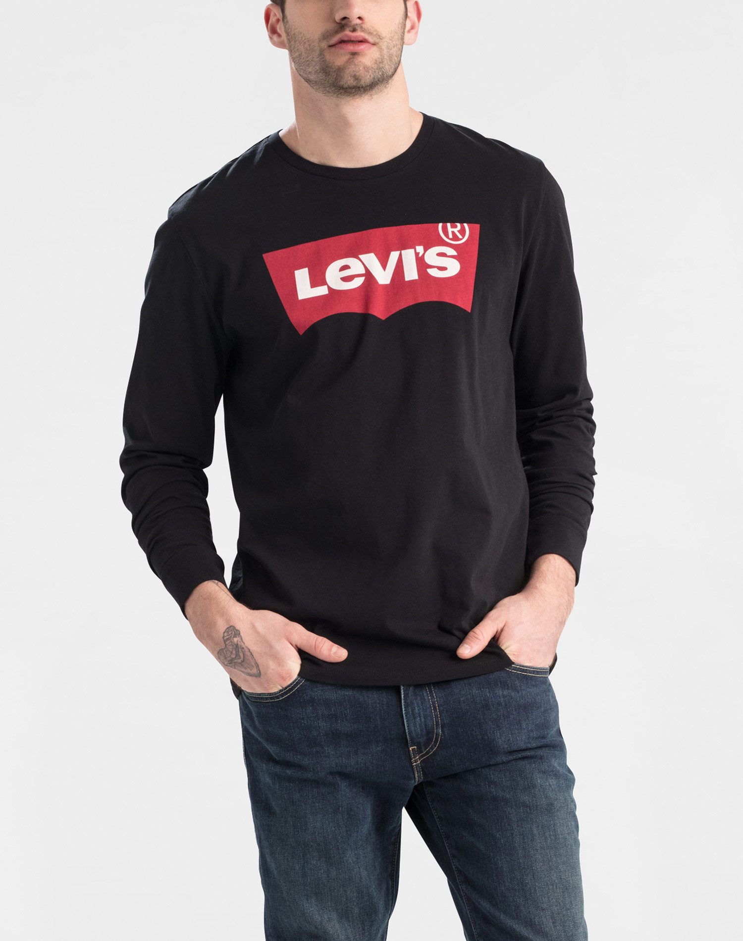 Levi's samarreta d'home de m/ll 36015-0013 negra