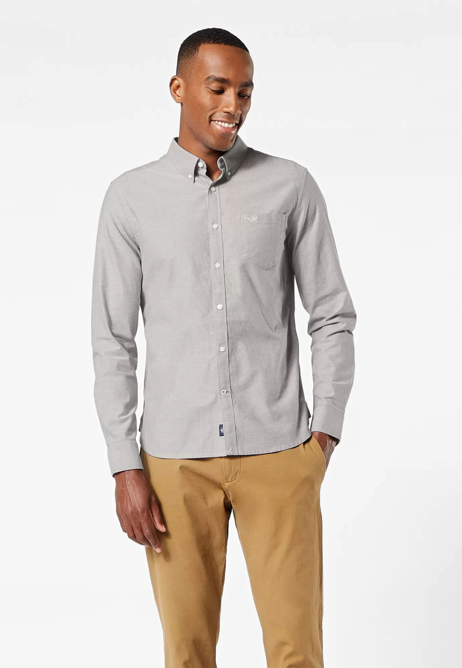 Foto 1 - Dockers camisa de hombre de m/l 29599-0000 gris