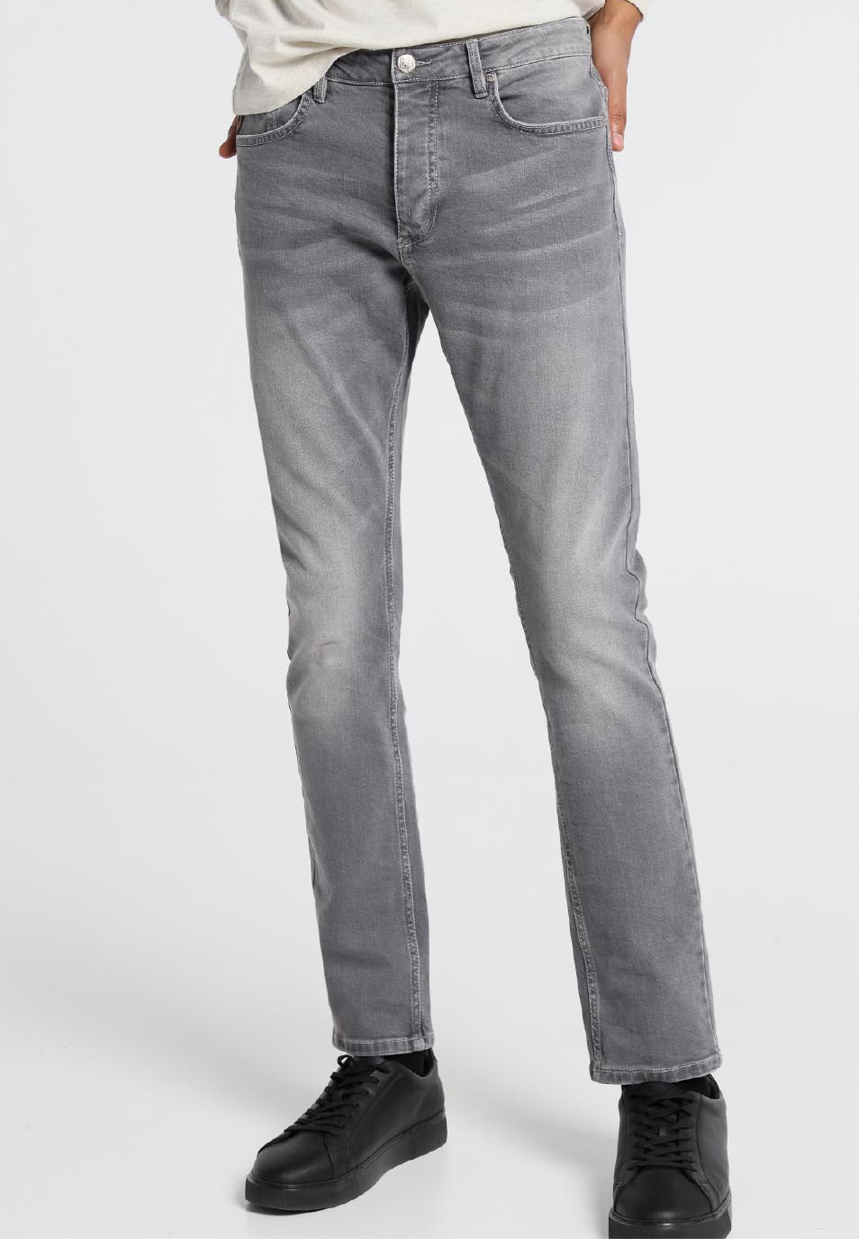 Lois pantalones vaqueros de hombre Billy slim 10192/981 gris