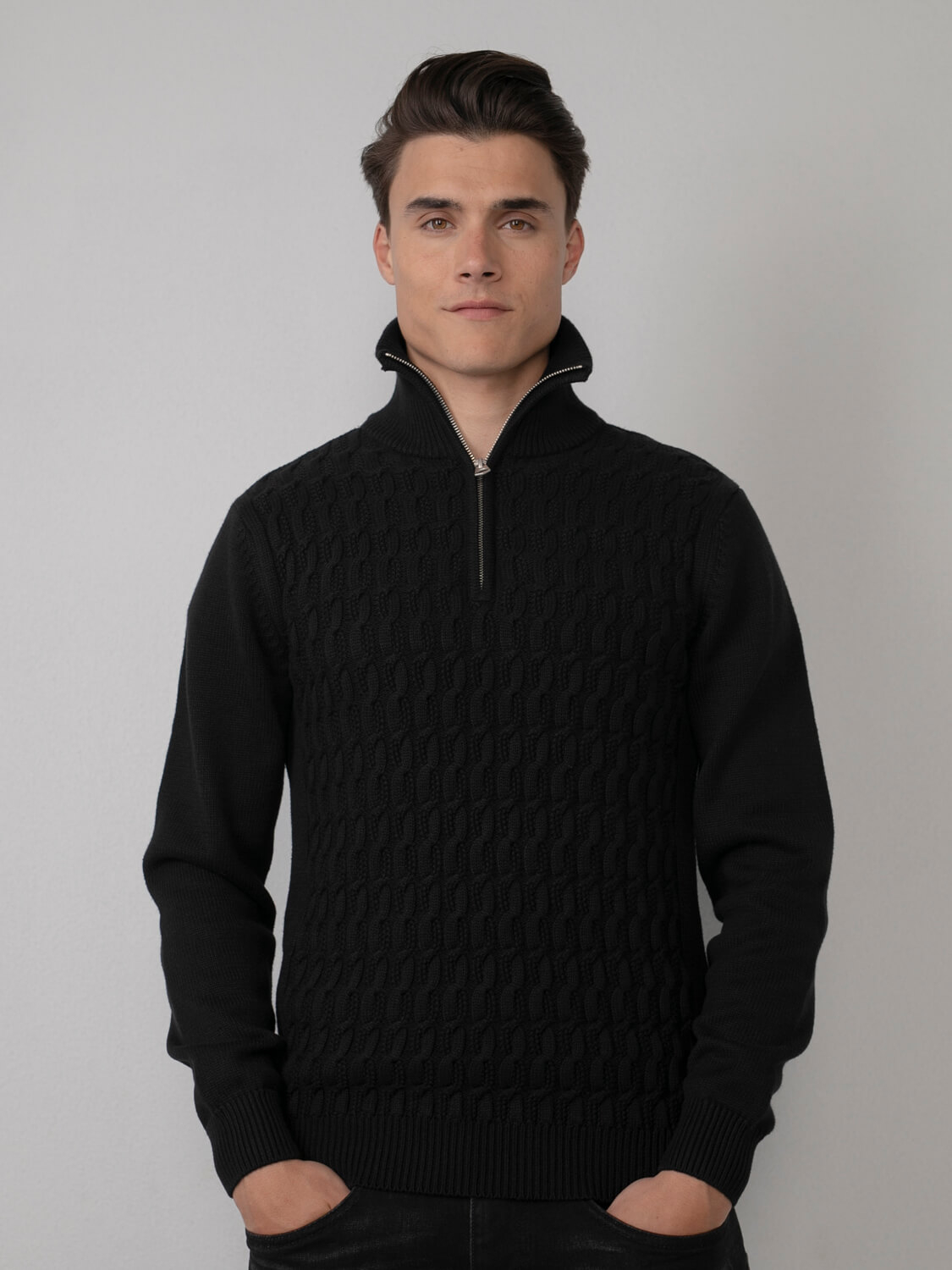 Petrol jersei d'home KWC263/9999 negre