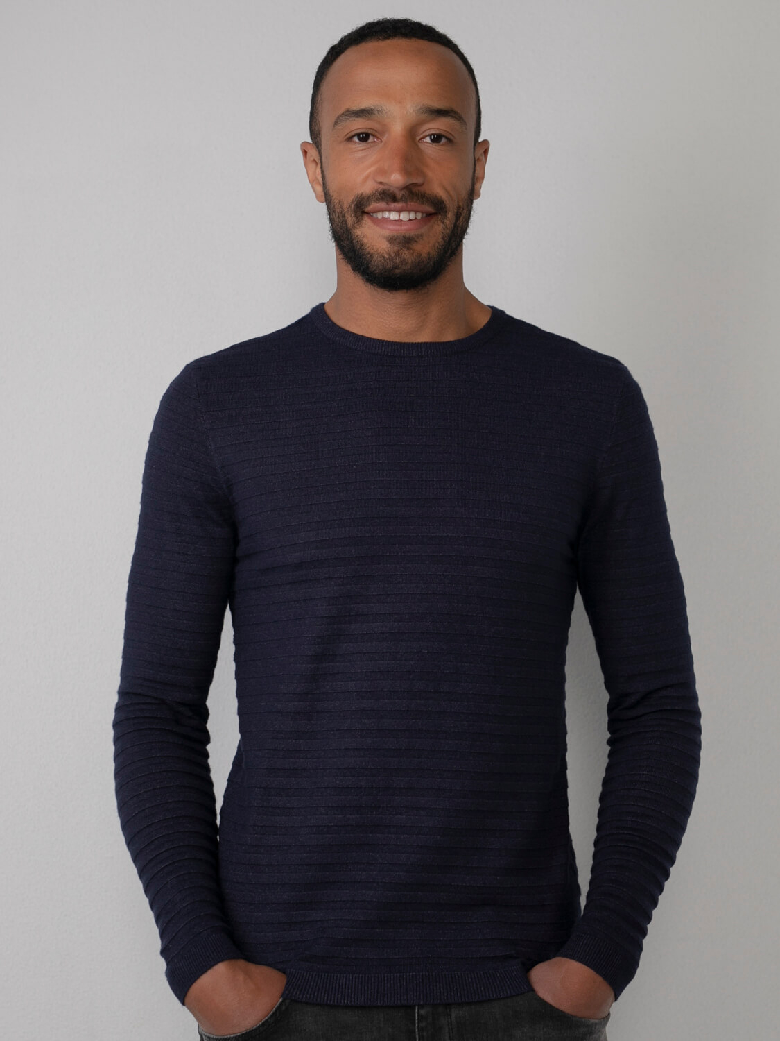 Petrol jersei d'home KWR269/5147 blau marí