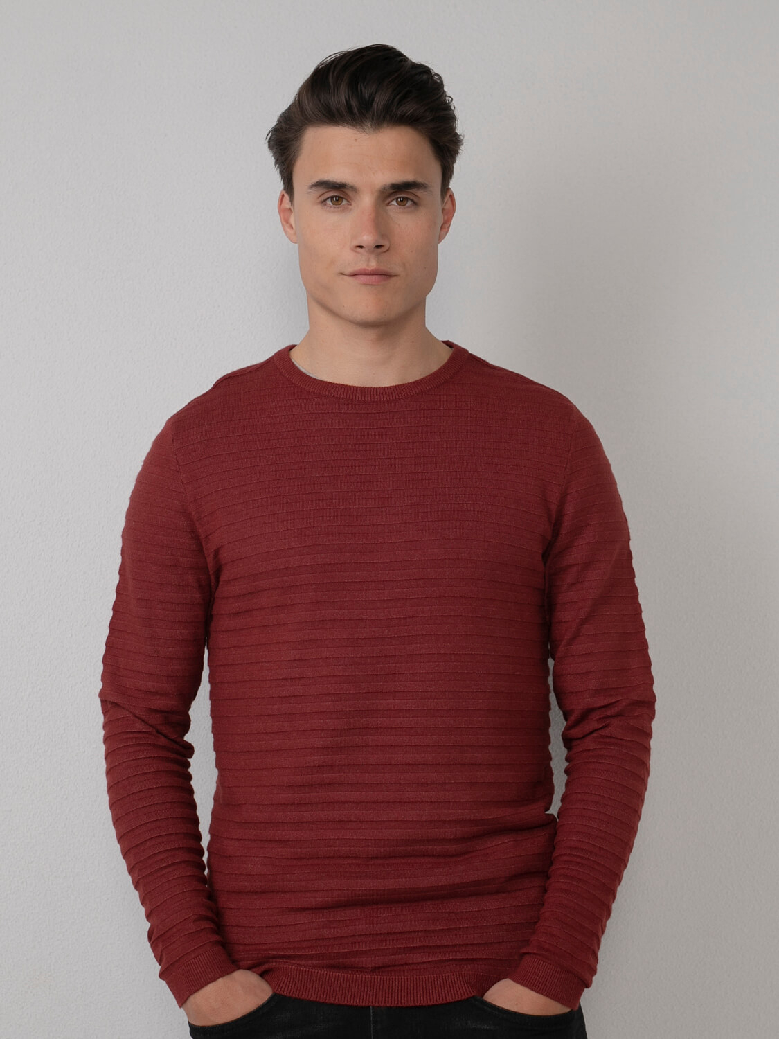 Petrol jersei d'home KWR269/3151 ocre