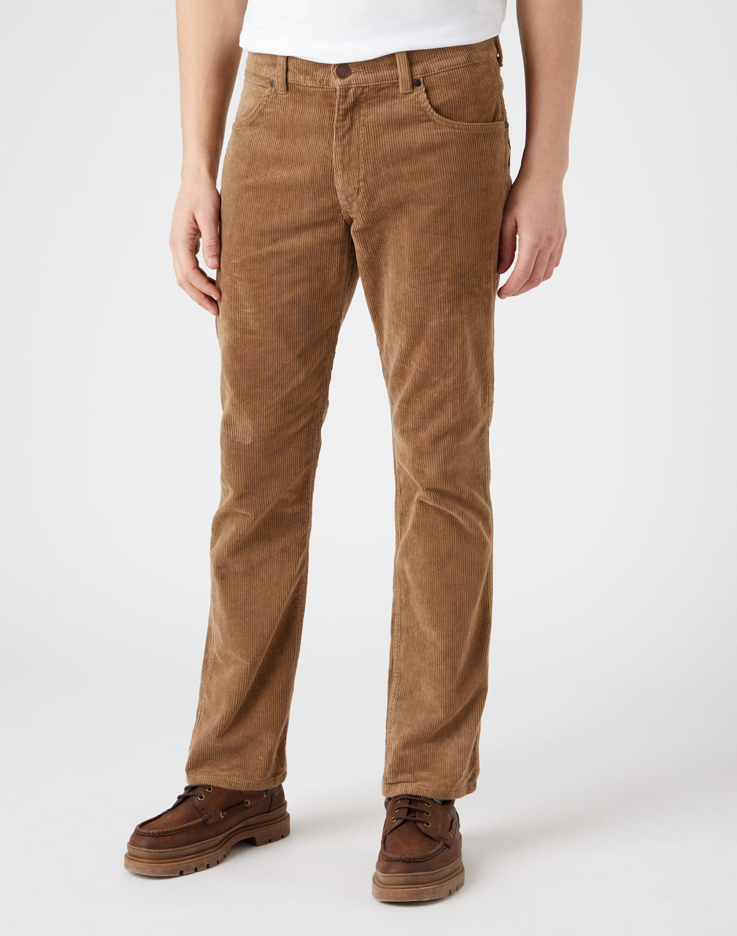 Wrangler Greensboro slim pantalons texans de pana d'home W15QA2012 beix