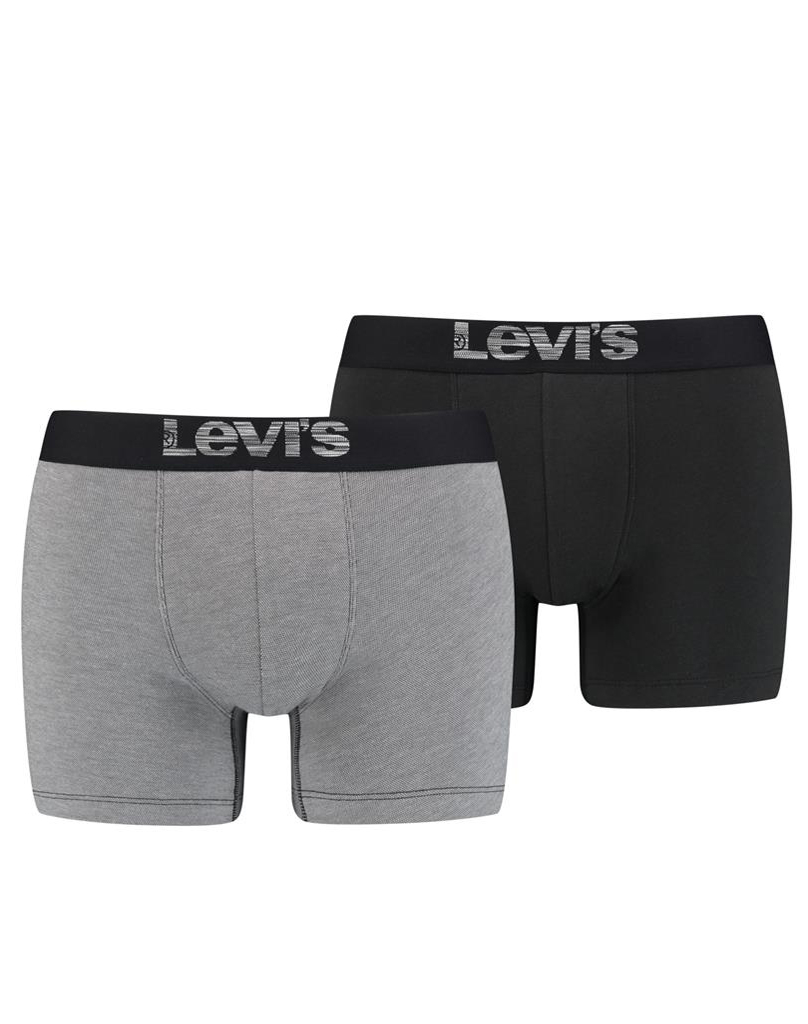 Levi's bóxer pack (2u) 701203921007 gris y negro
