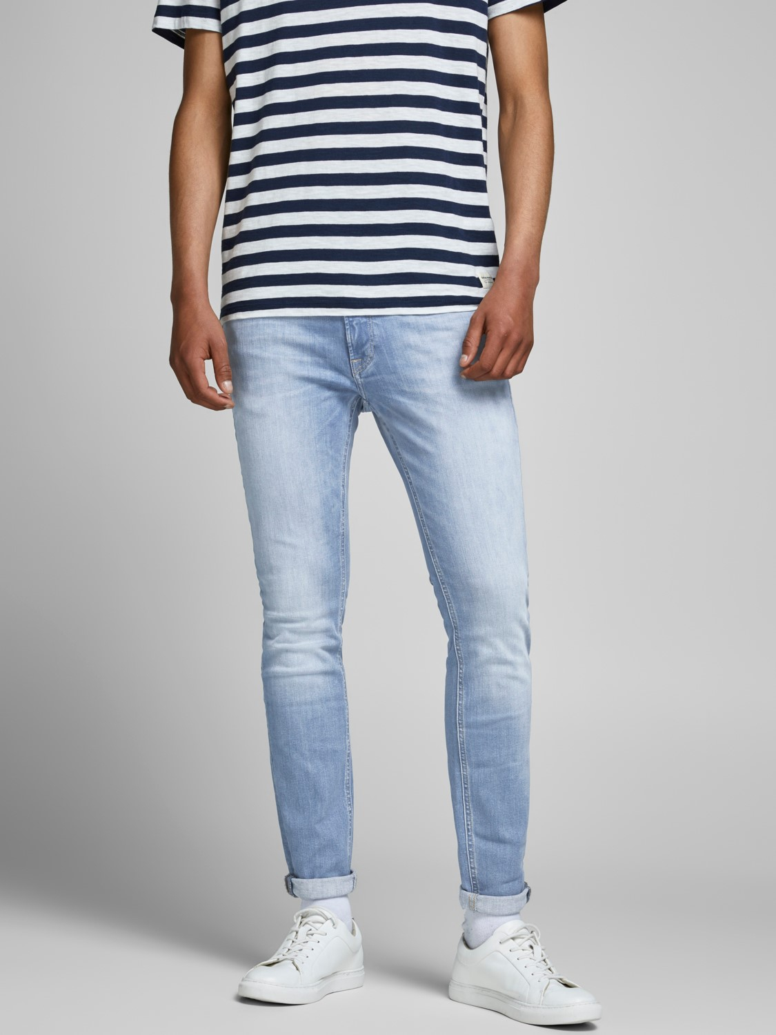 Foto 1 - Jack & Jones pantalons texans d'home Liam skinny 12166845 bleach