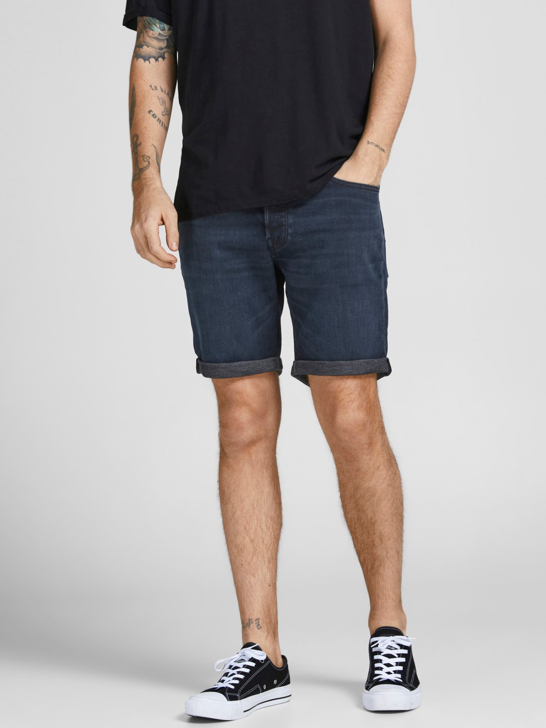 Jack & Jones bermuda de hombre Rick 12201637 azul oscuro