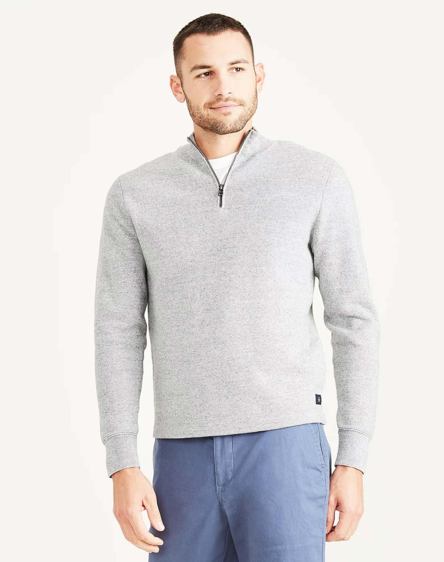 Dockers jersei d'home de coll cremallera A1106-0007 gris
