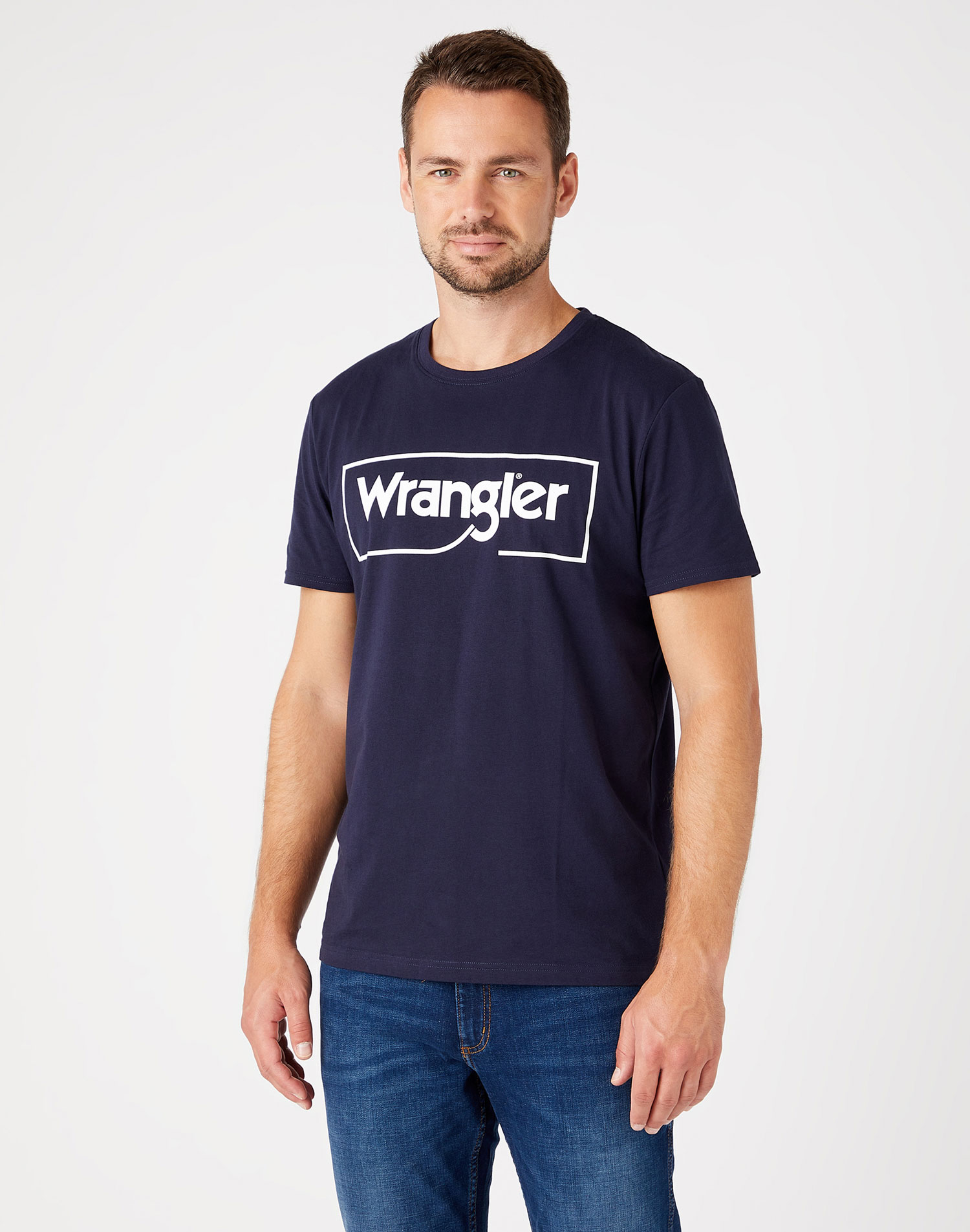Wrangler samarreta d'home de m/c W7H3D3114 blau marí