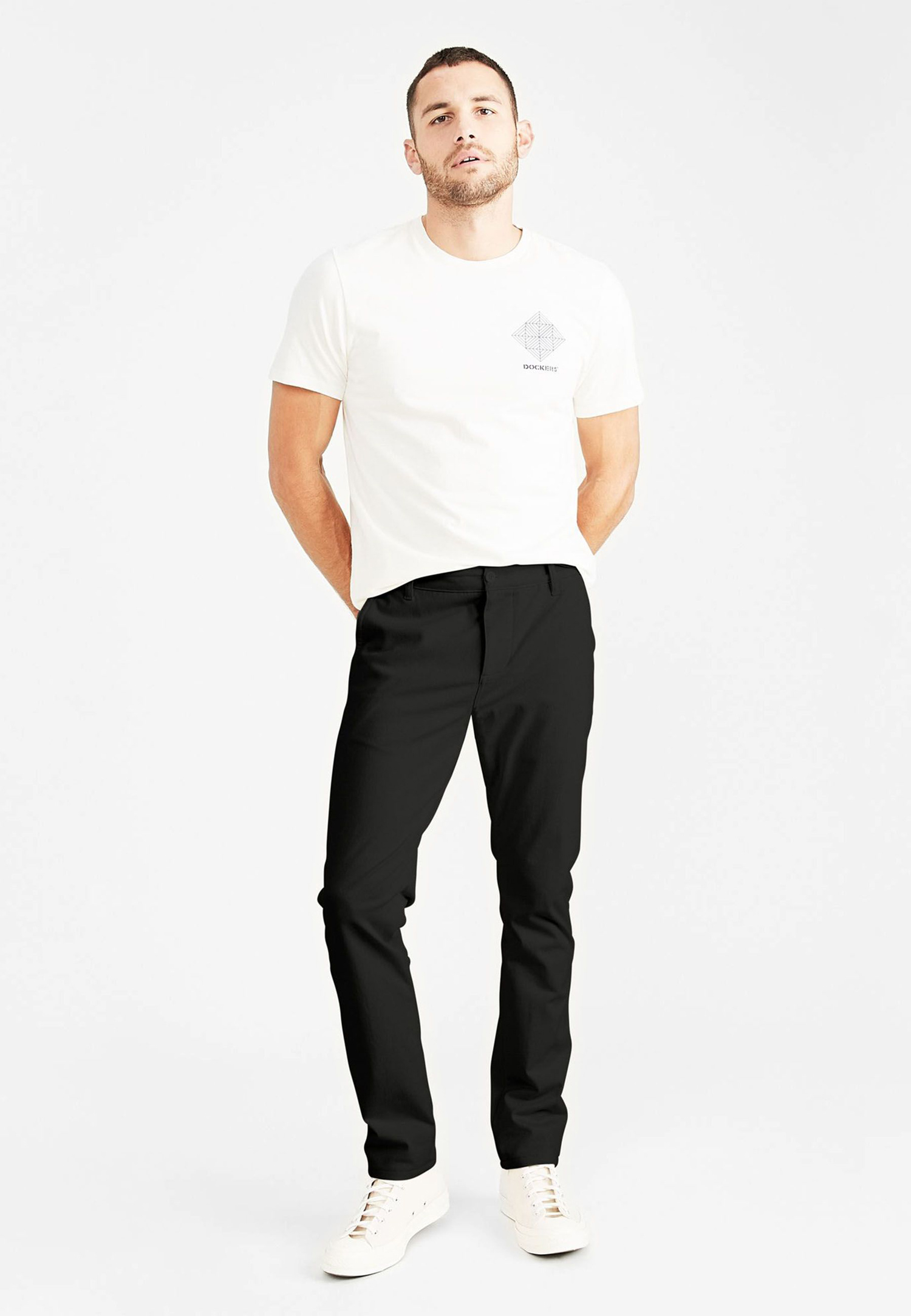 Dockers pantalons d'home Supreme Flex™ skinny 59373-0030 negre