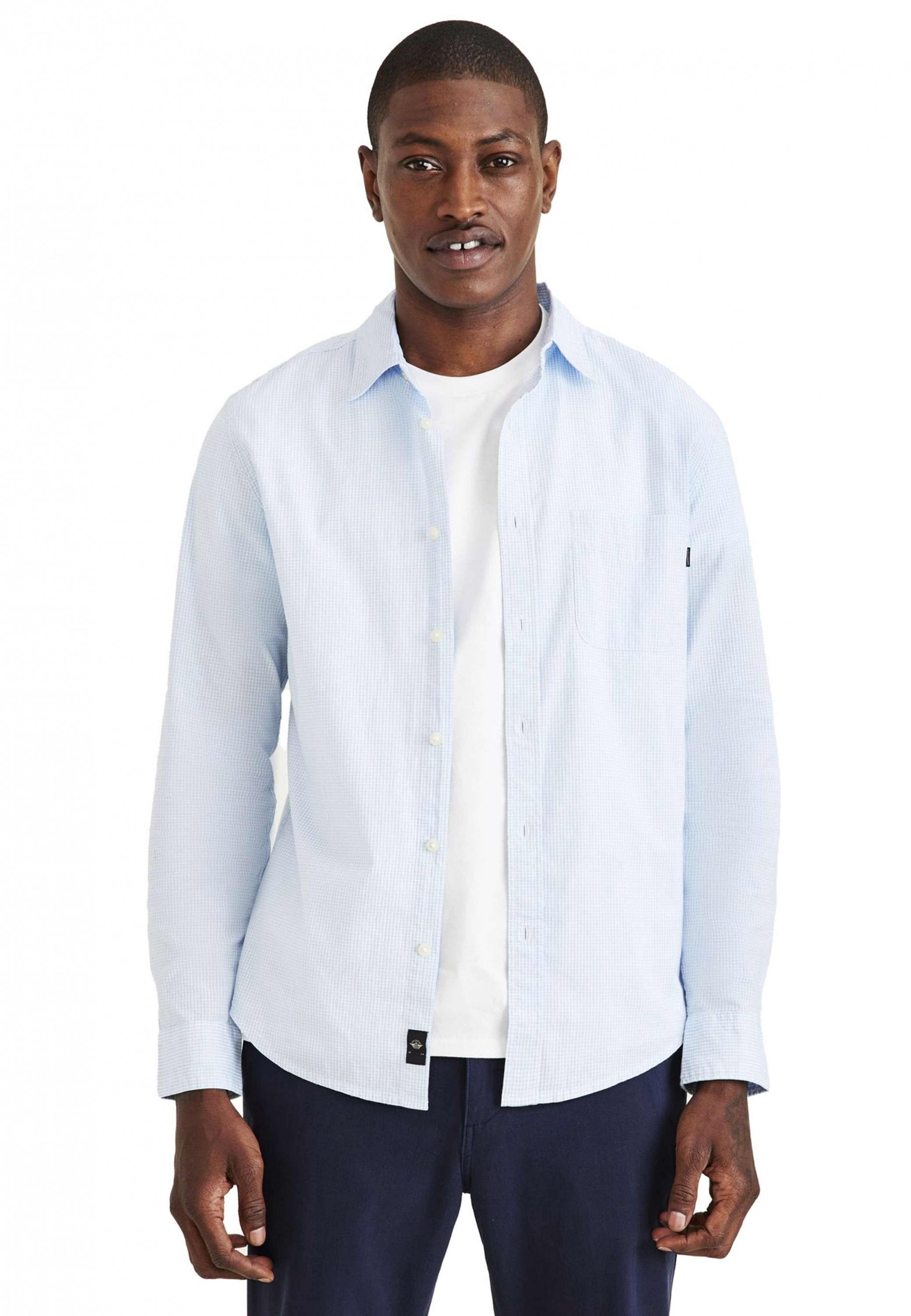 Dockers camisa d'home de m/ll A1114-0047 blava