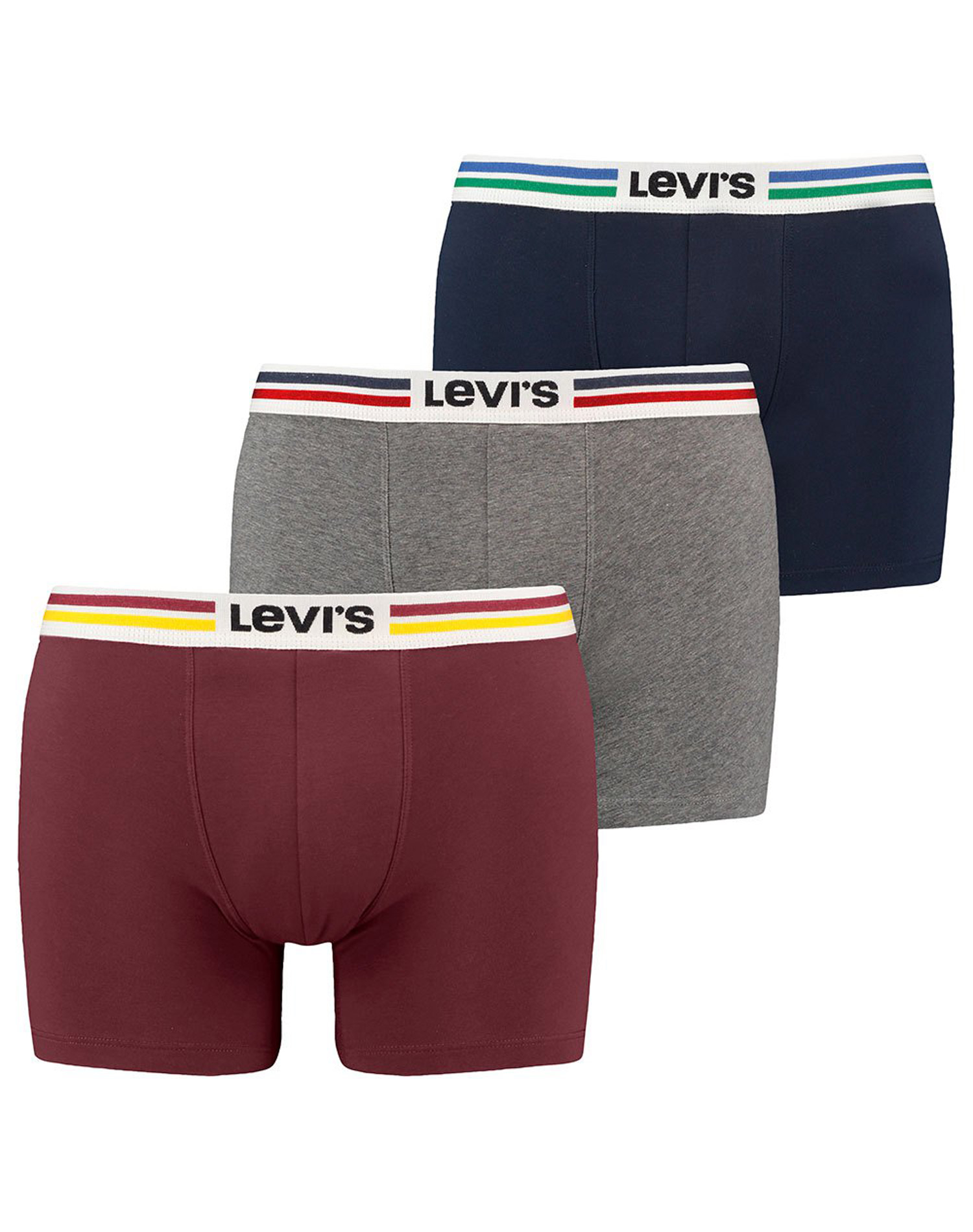 Levi's bòxer pack (3u) en caixa de regal 701221226001 de diferents colors