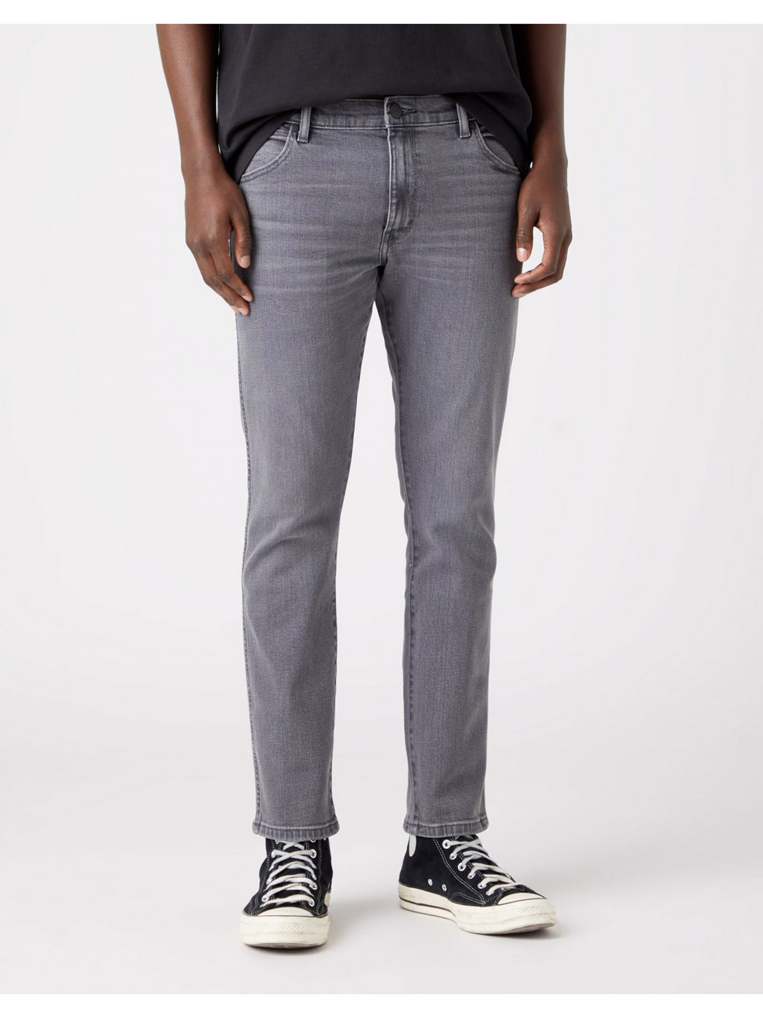 Wrangler Larston slim tapered pantalons texans d'home W18S2923K gris