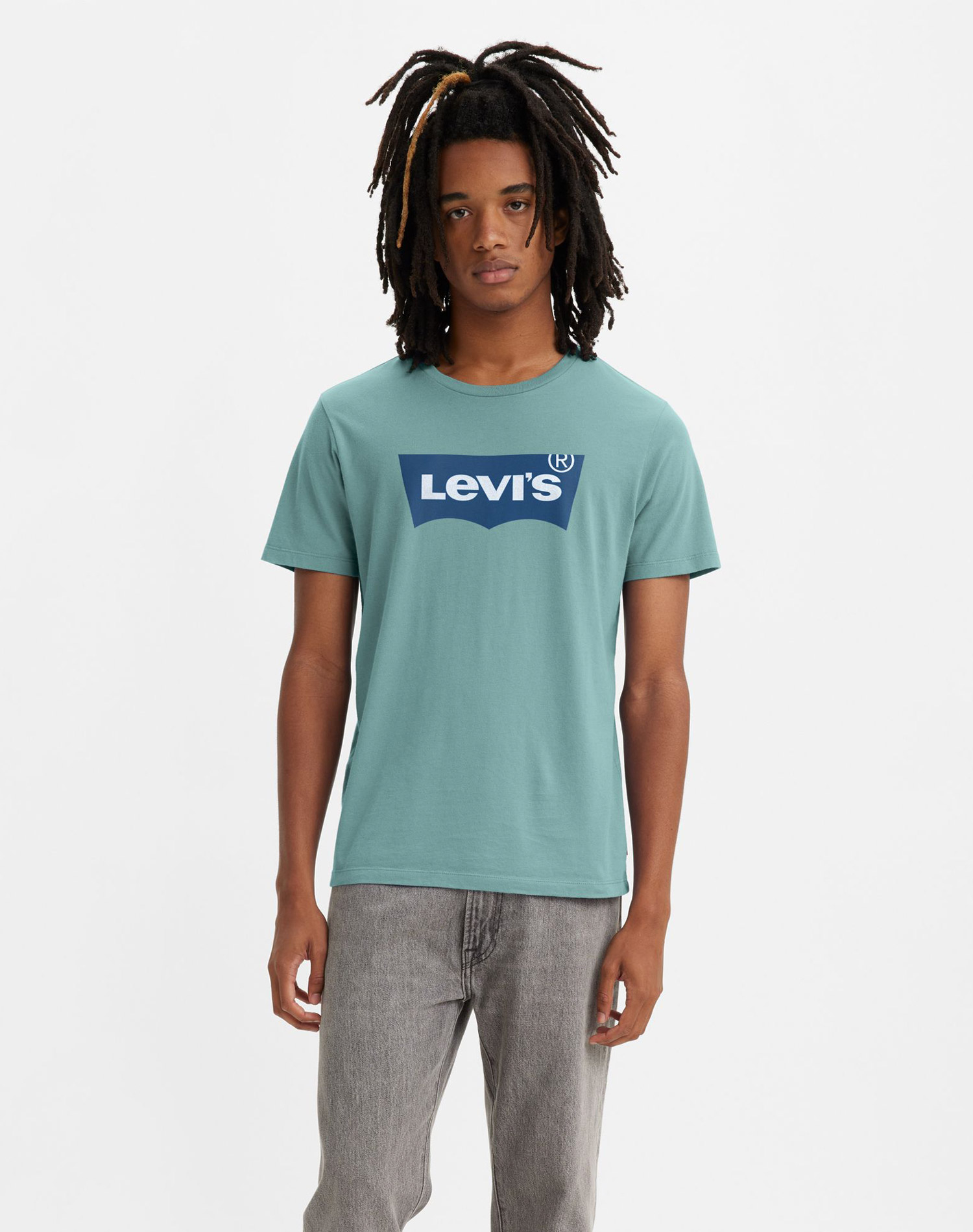 Levi’s® camiseta de hombre de m/c 22491-1197 turquesa