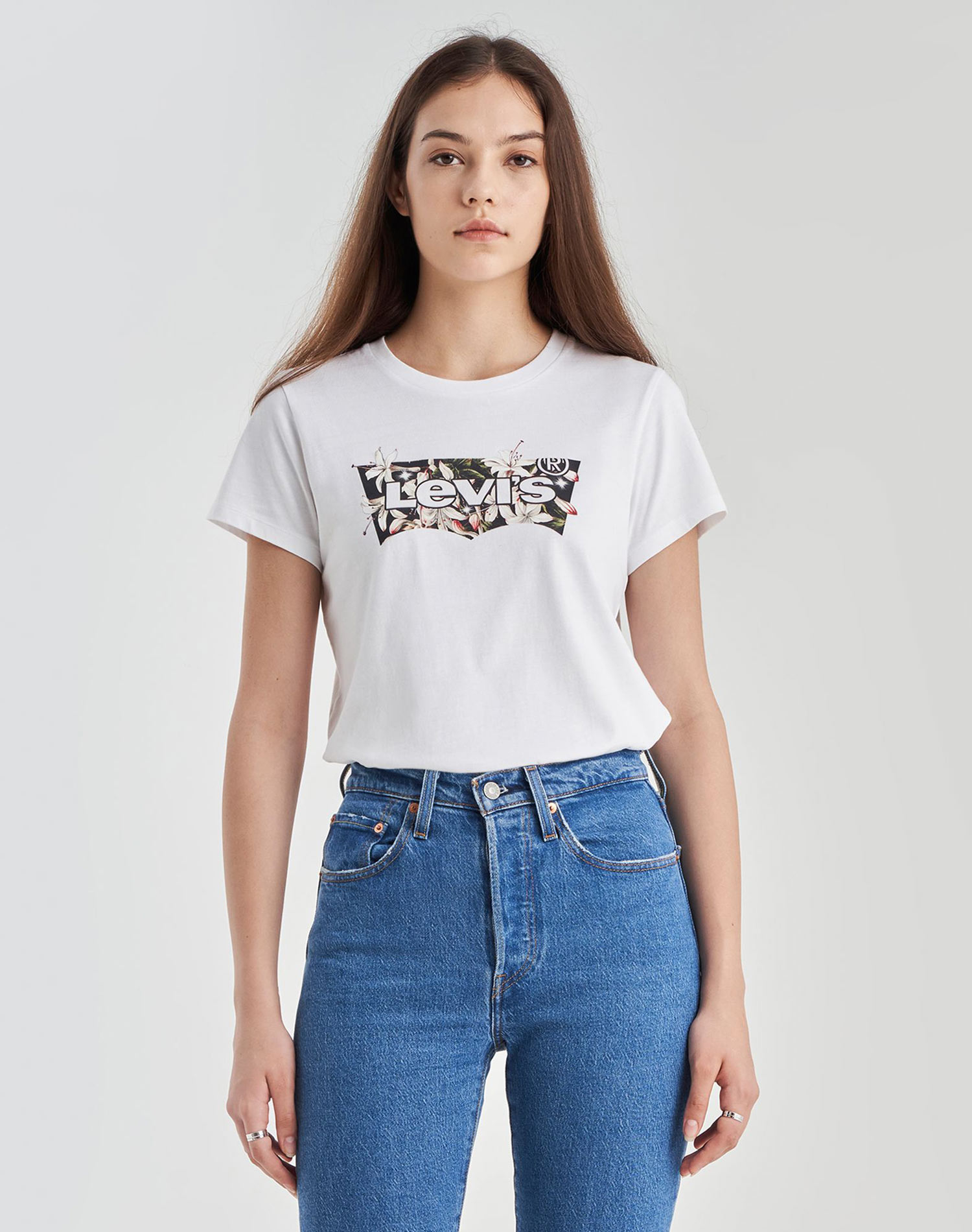 Levi’s® samarreta de dona de m/c 17369-2033 blanca