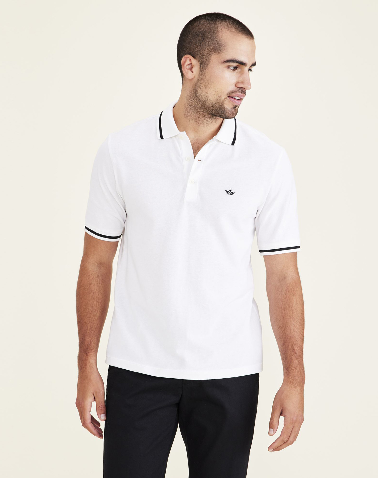 Dockers polo de hombre de m/c A4766-0000 blanco