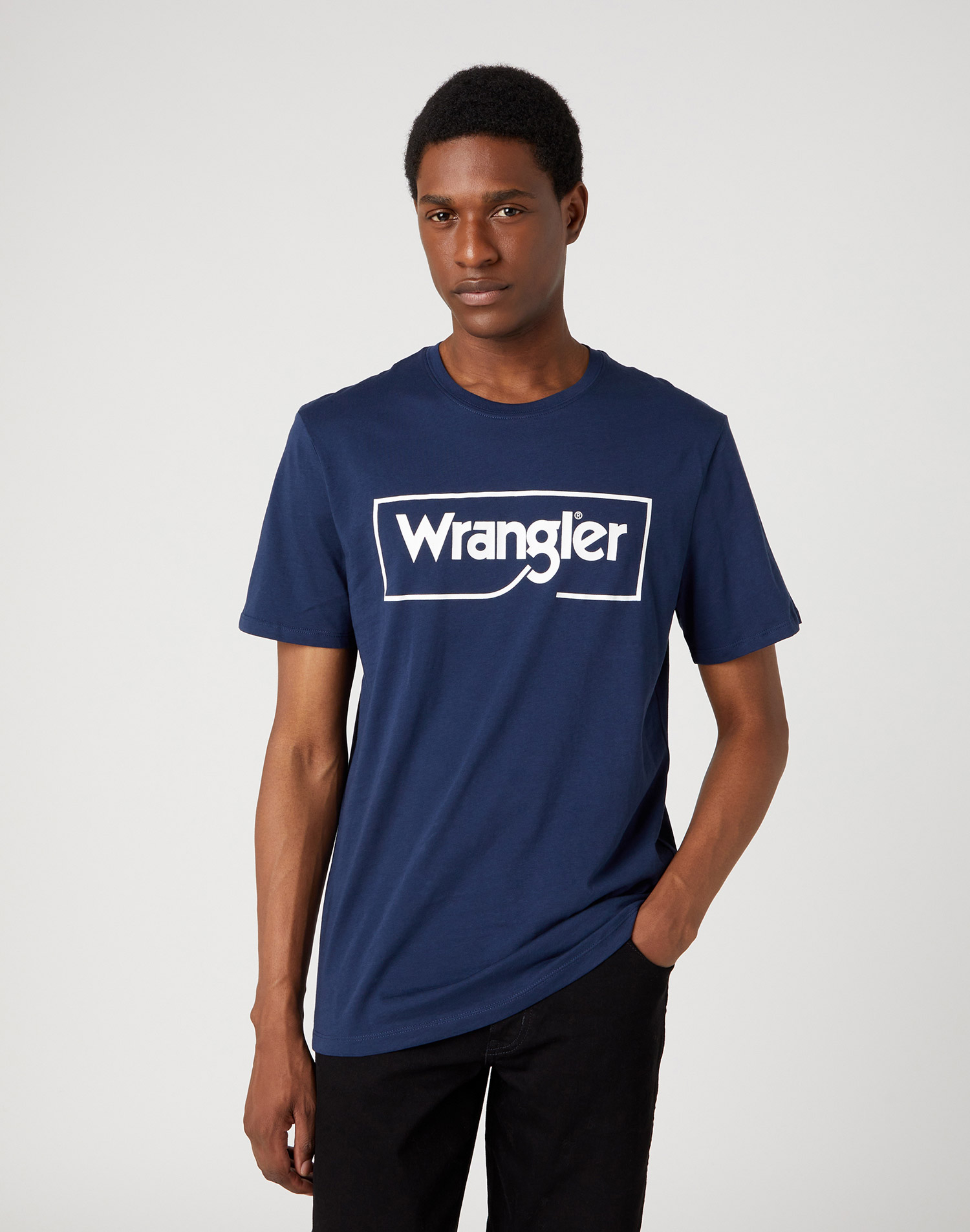 Wrangler camiseta de hombre de m/c W70JD3114 112320768 azul marino