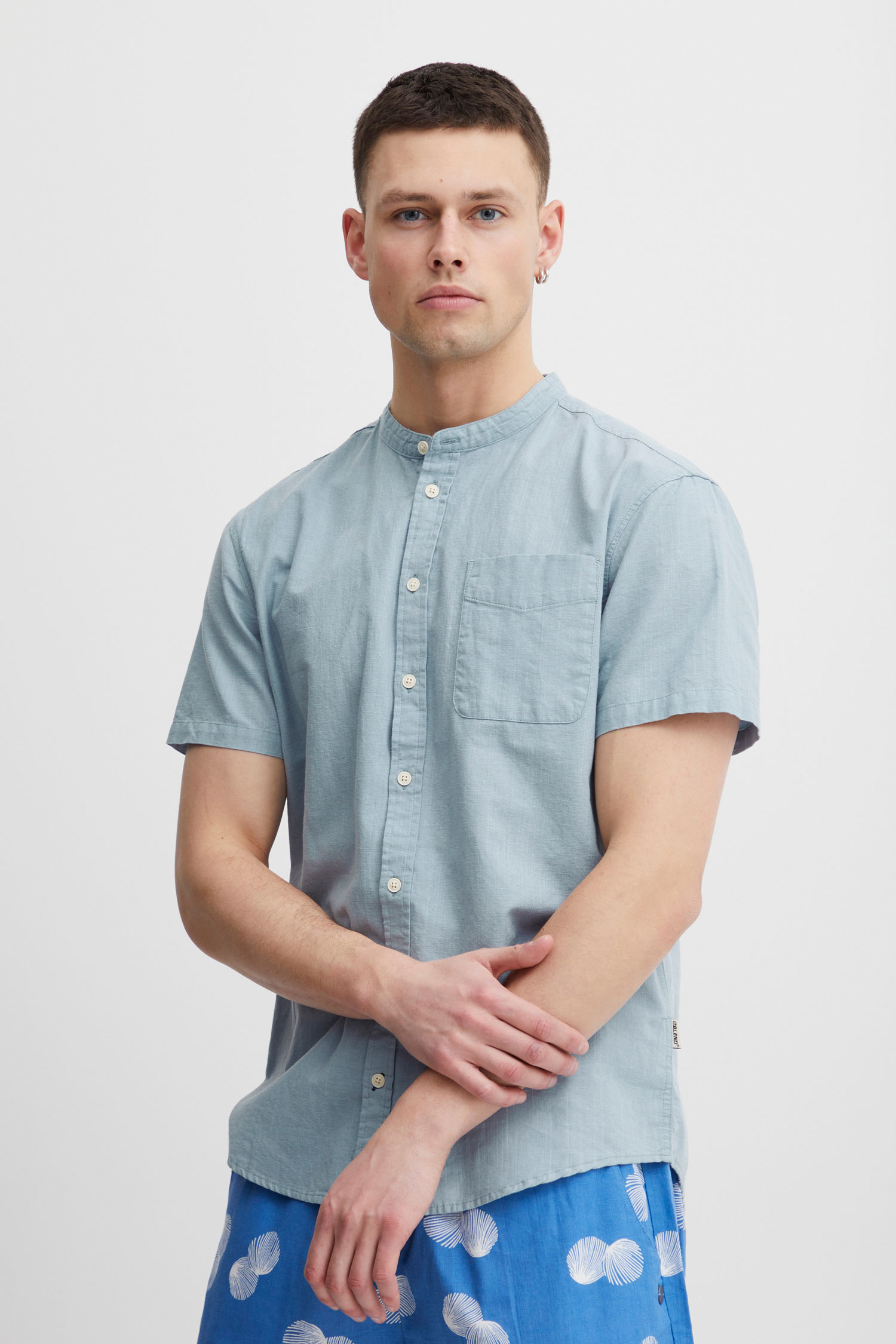 Blend camisa d'home de m/c 20715830/164010 blava