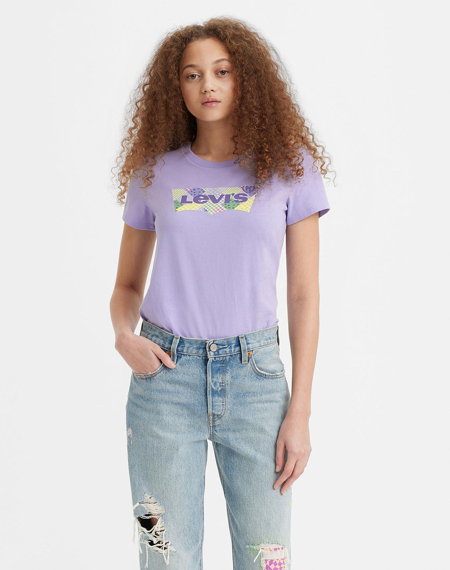 Levi's® camiseta de mujer de m/c 17369-2178 lila