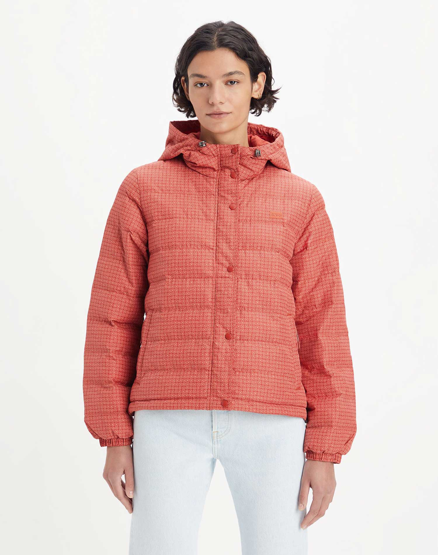 Levi's® chaqueta de mujer A0675-0013 roja estampada