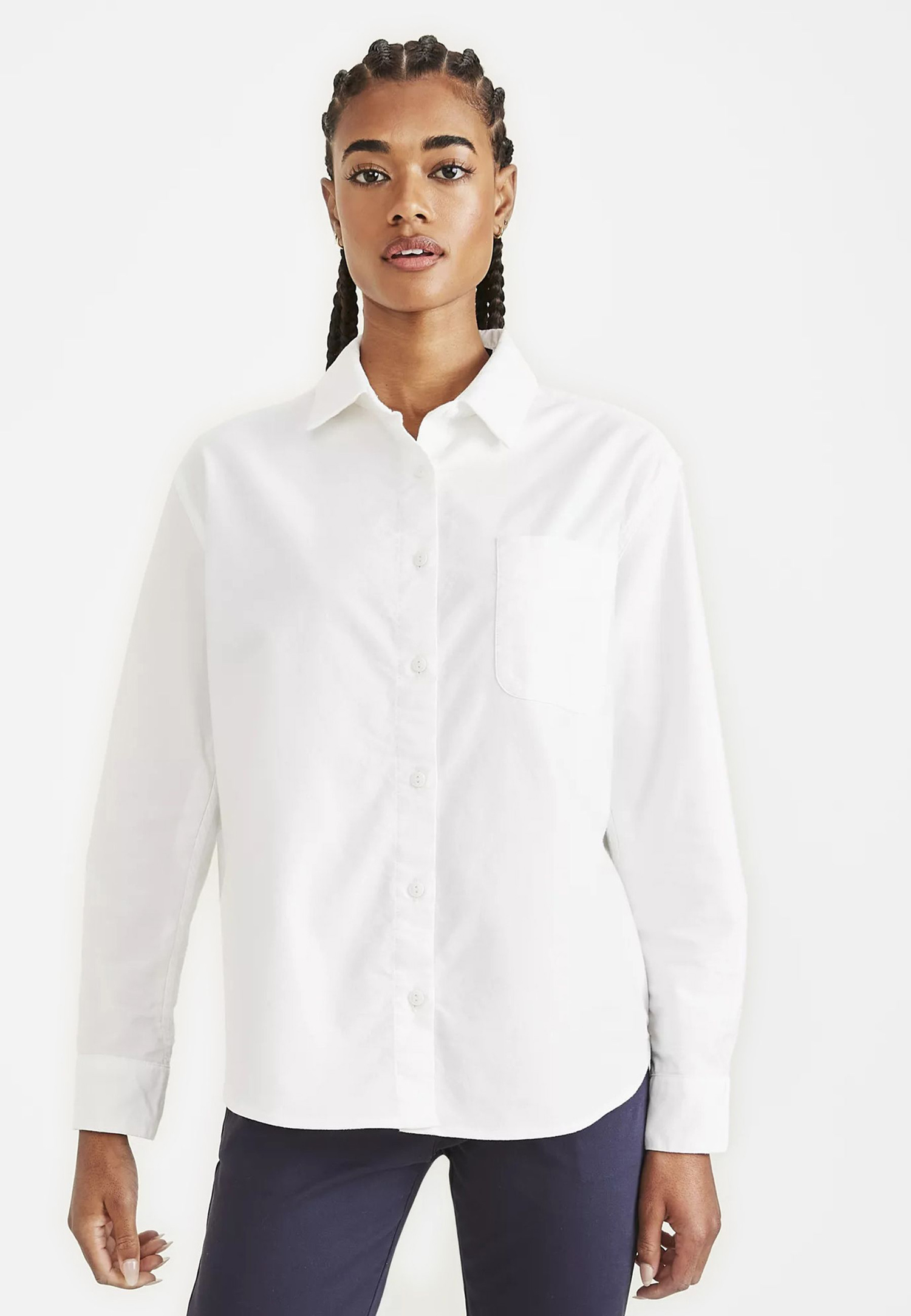 Dockers camisa de mujer de m/l A3169-0000 blanca