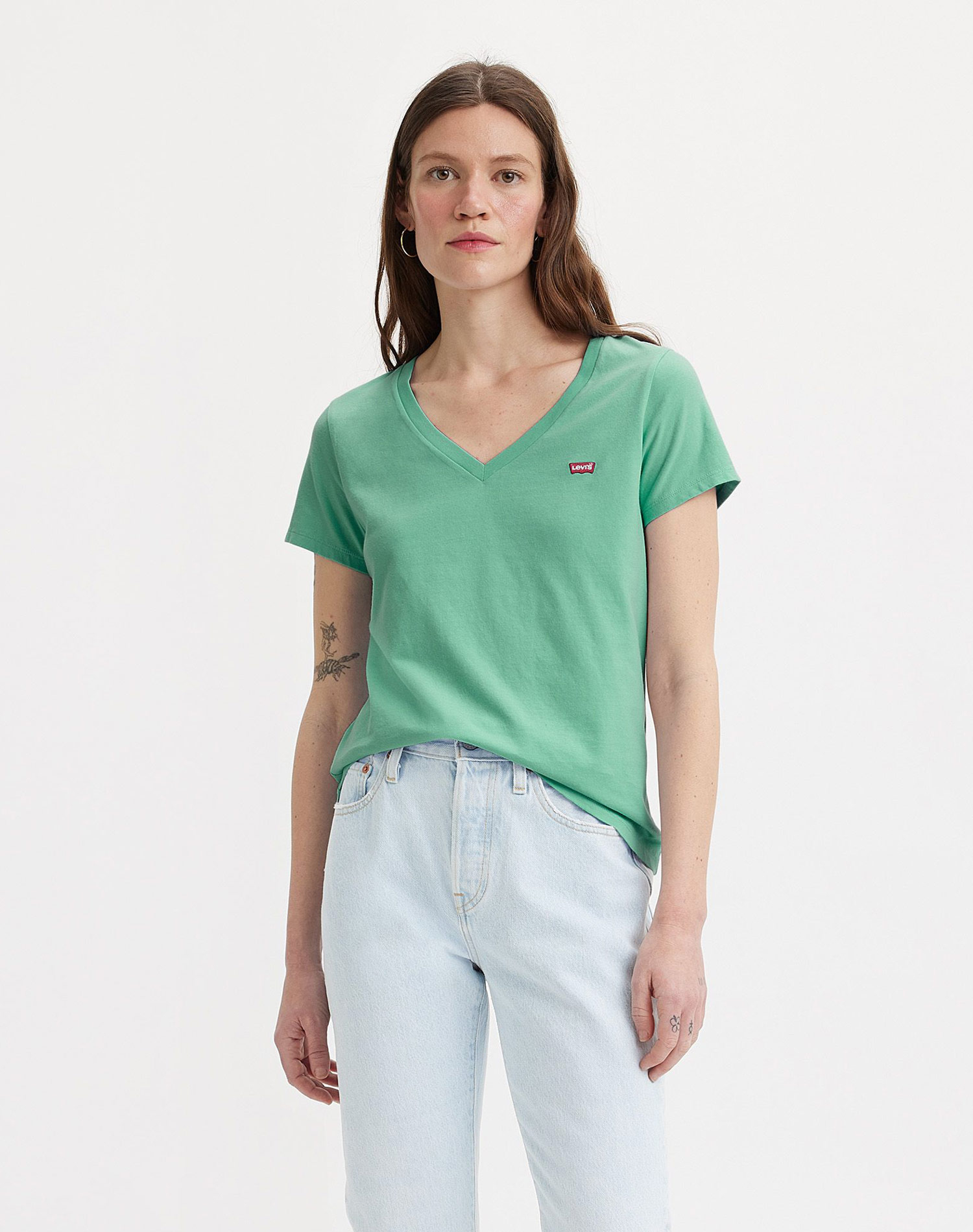 Levi's® camiseta de mujer de m/c 85341-0072 verde