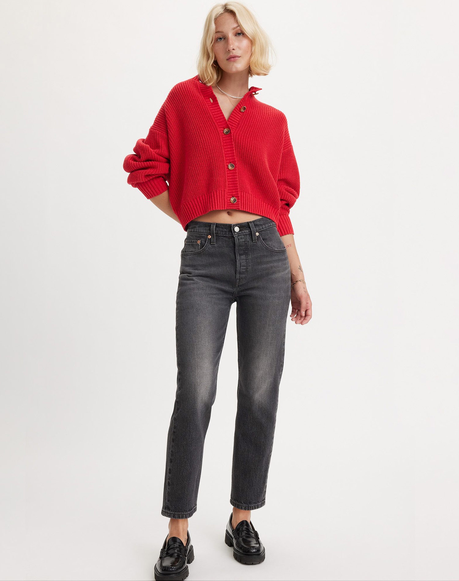 Foto 1 - Levi's® 501® woman cropped pantalons texans de dona 36200-0304 negres