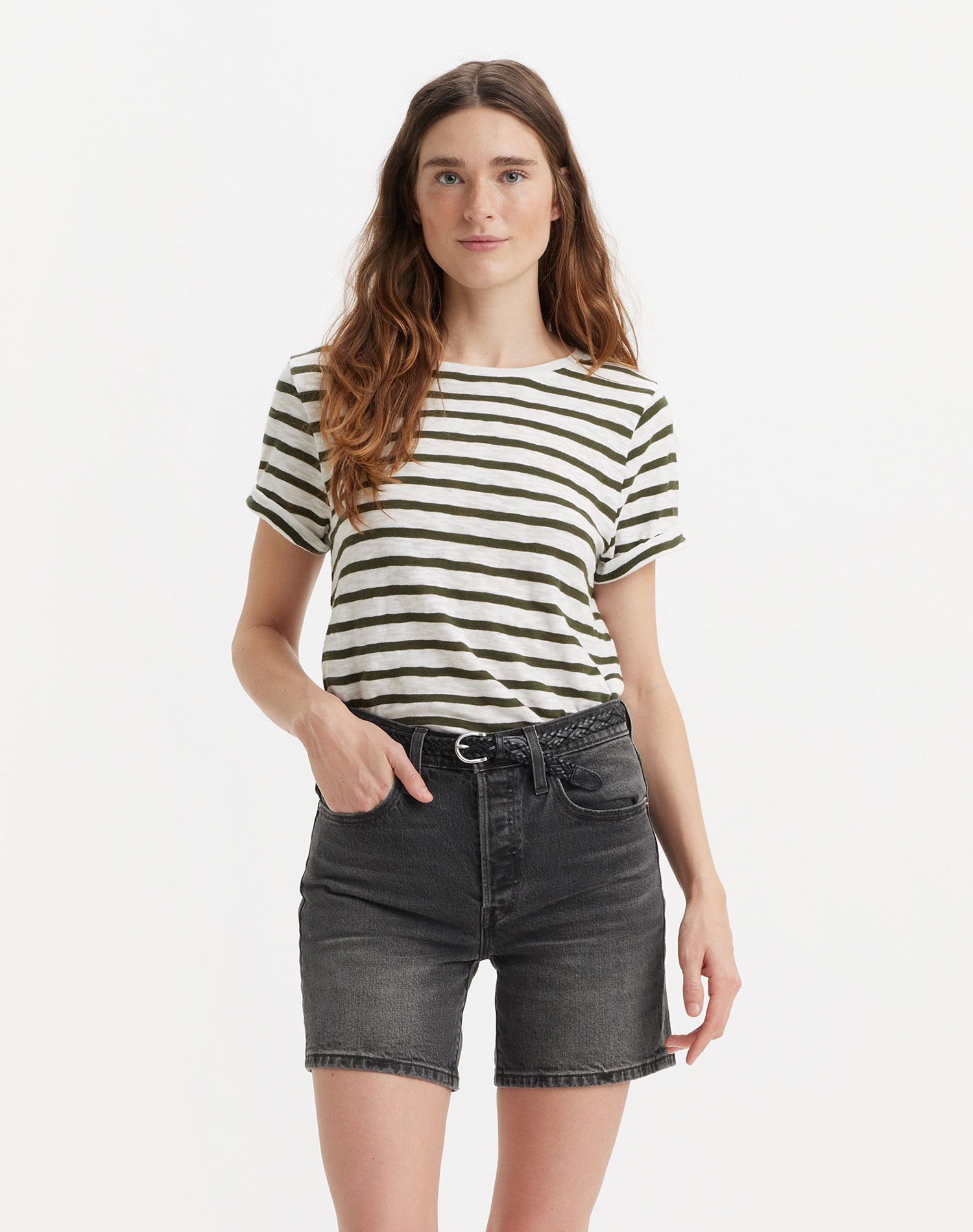 Foto 1 - Levi's® samarreta de dona de m/c A7247-0010 de ratlles caqui