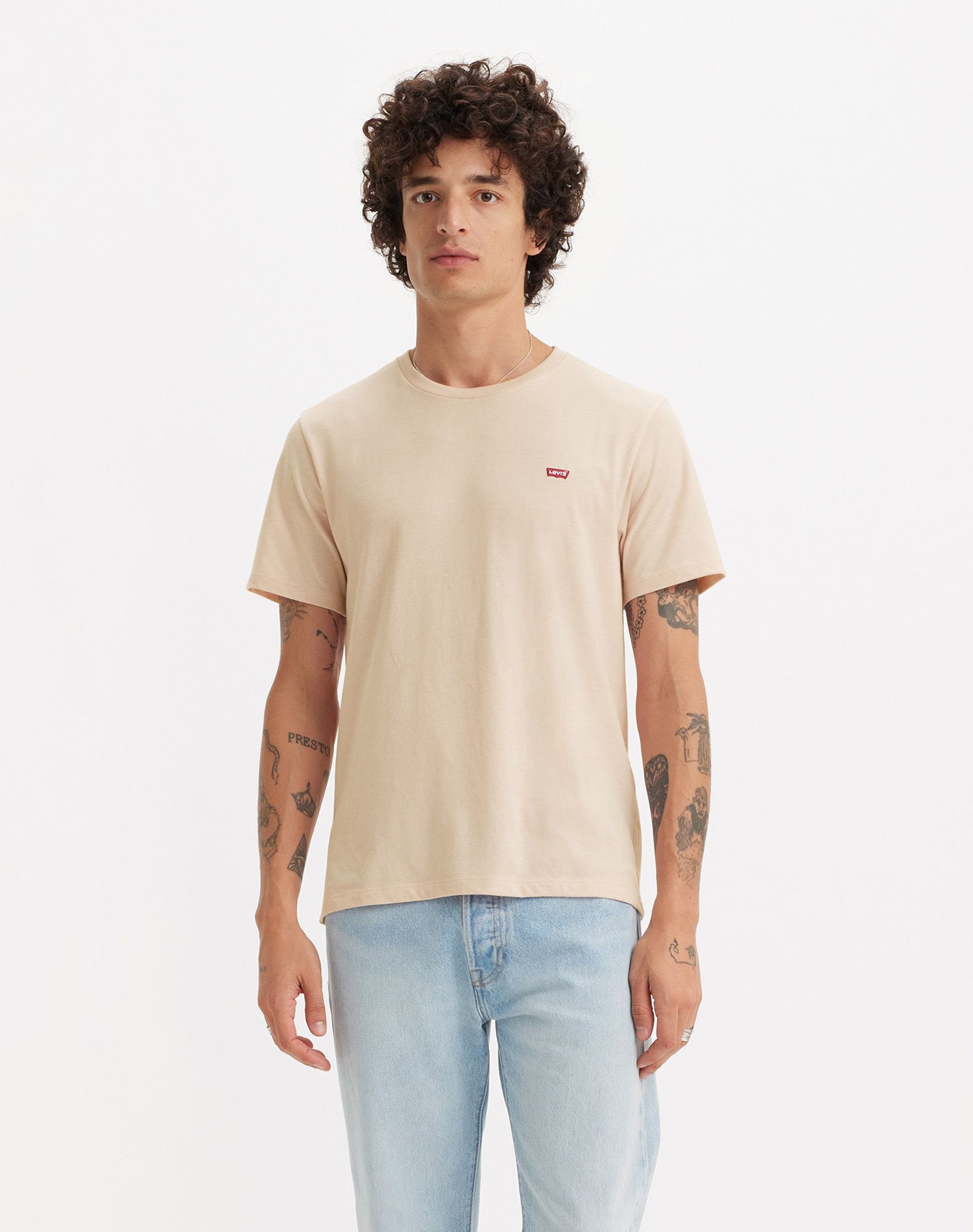 Levi's® camiseta de hombre de m/c 56605-0250 beige