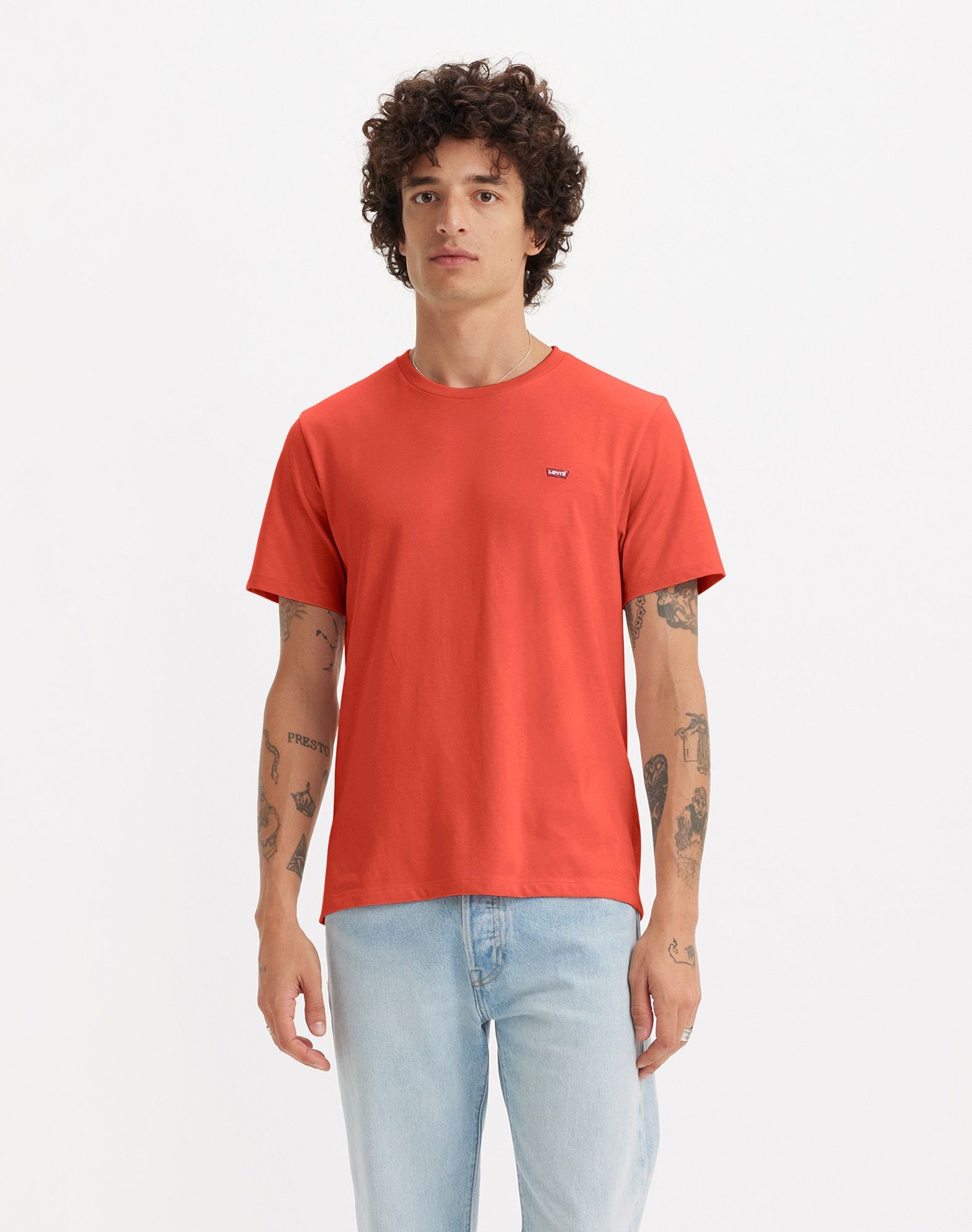 Levi's® samarreta d'home de m/c 56605-0251 vermell ataronjat