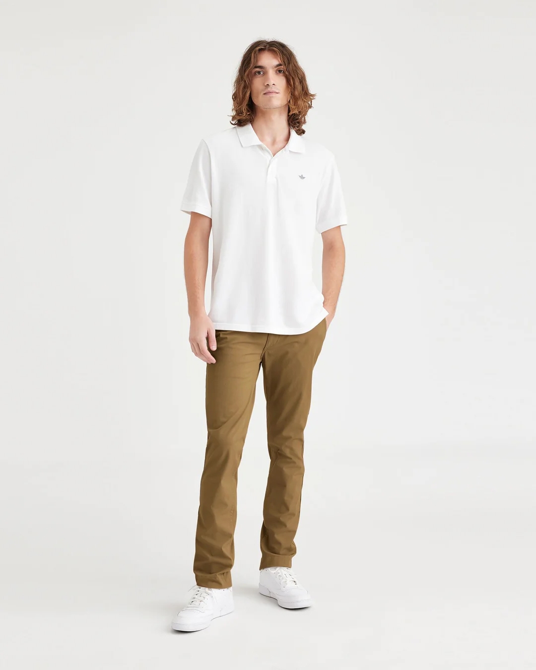 Foto 1 - Dockers pantalones de hombre Smart 360 flex California Khaki Skinny A3130-0029 mostaza