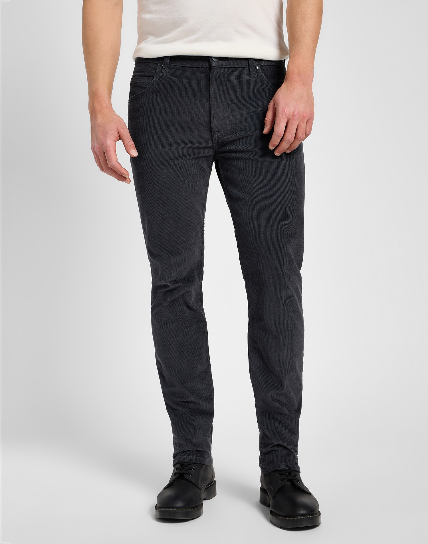 Lee Rider slim pantalones vaqueros de hombre de pana 112355800 gris