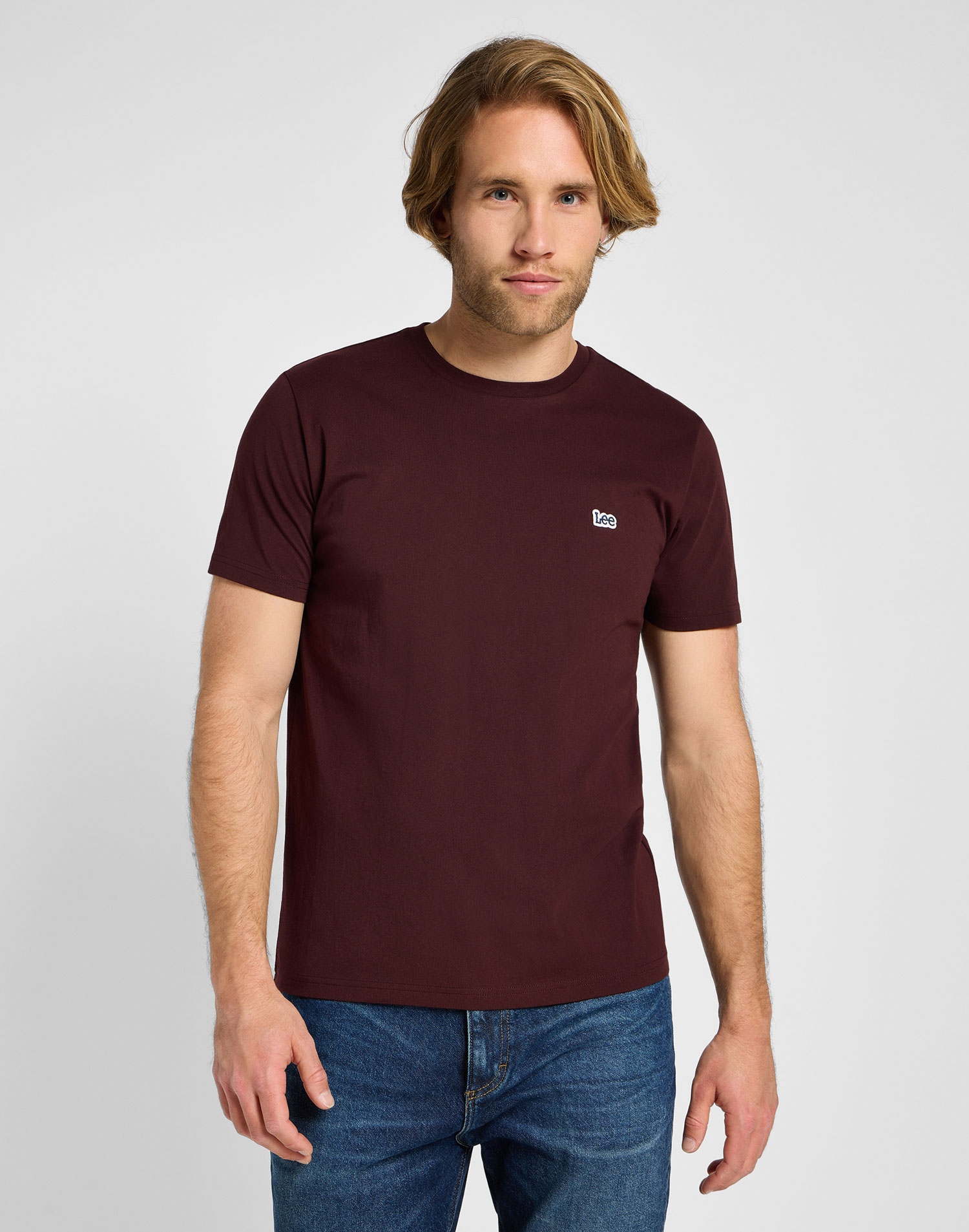 Lee camiseta de hombre de m/c 112113585 roja