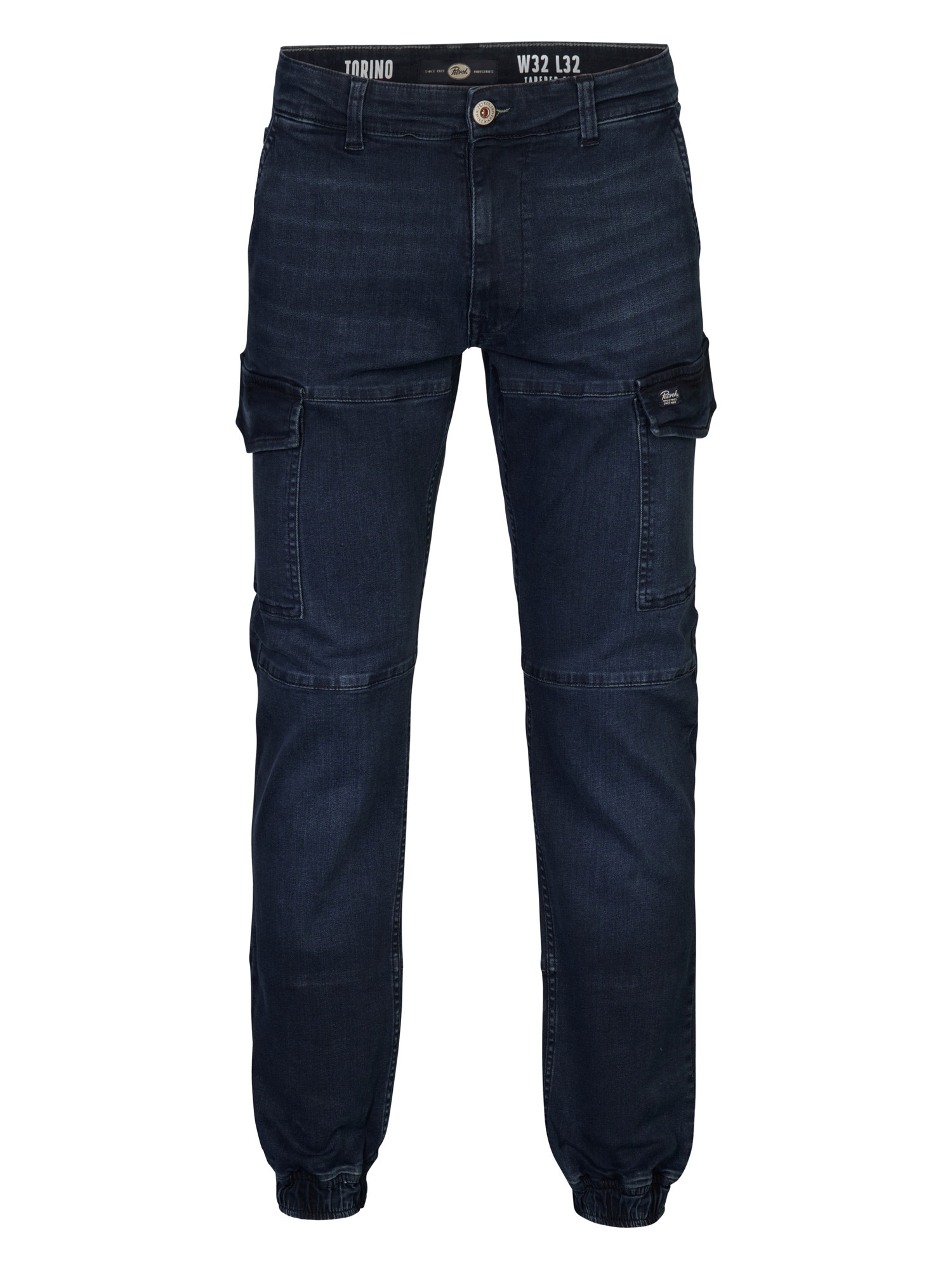 Petrol pantalones vaqueros cargo de hombre DNM023/5812 azul oscuro