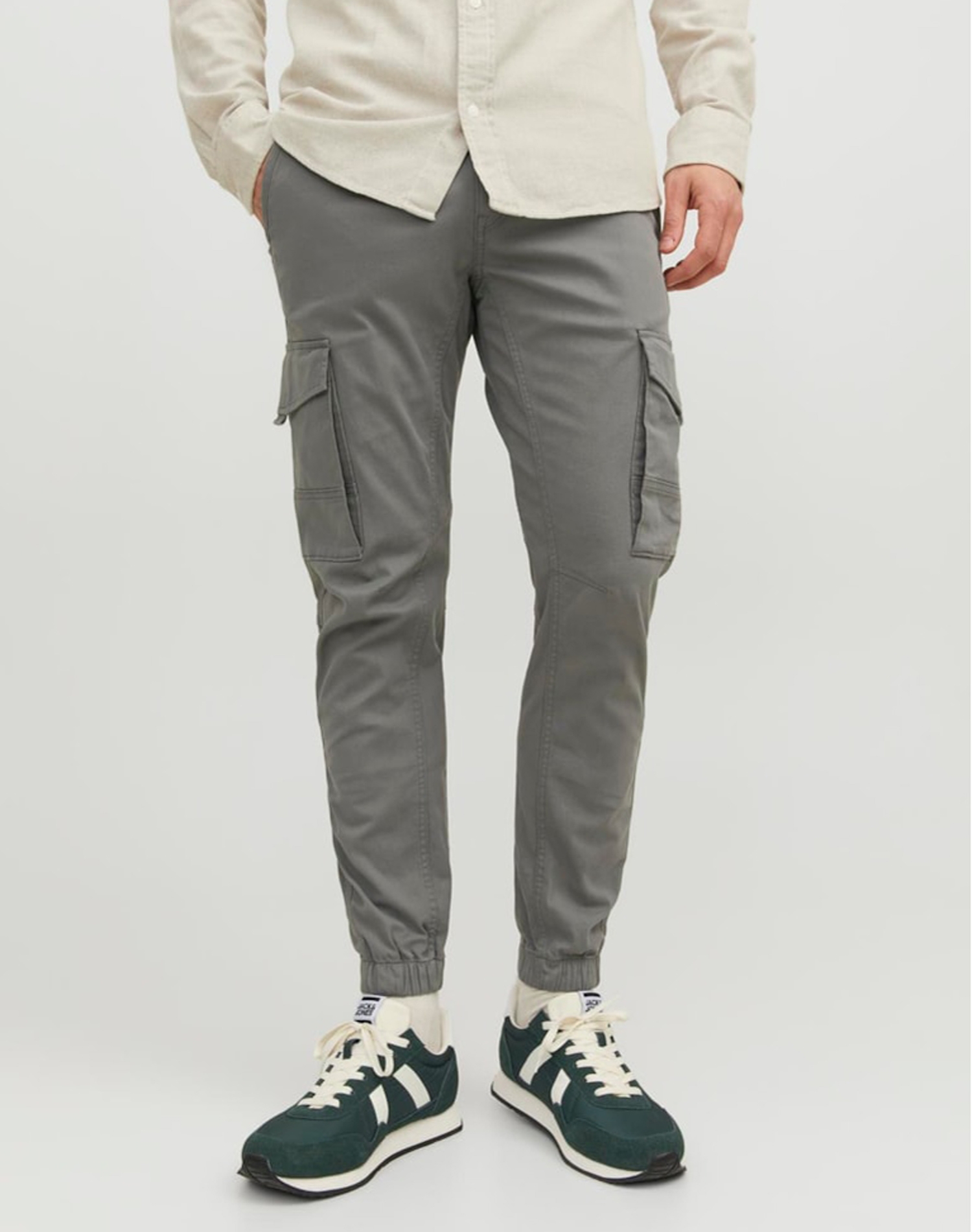 Jack&Jones pantalones cargo de hombre Paul 12139912 gris verde