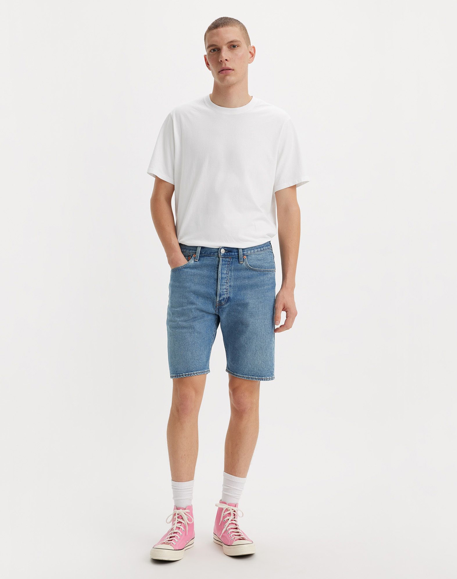 Levi's® 501 regular shorts d'home 36512-0235 rentats a la pedra