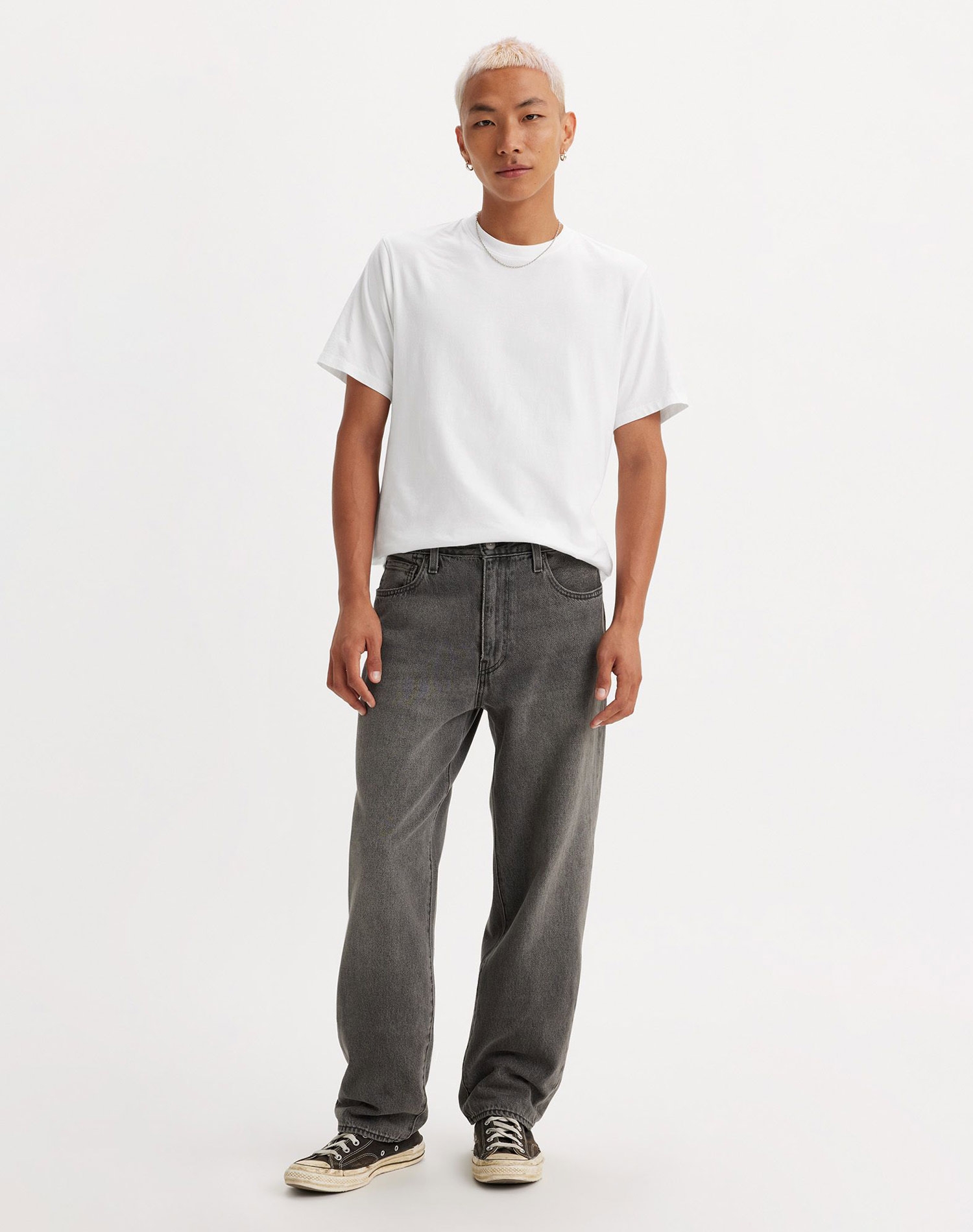 Levi's® 568® Loose straight pantalones vaqueros de hombre 29037-0052 negros desgastados