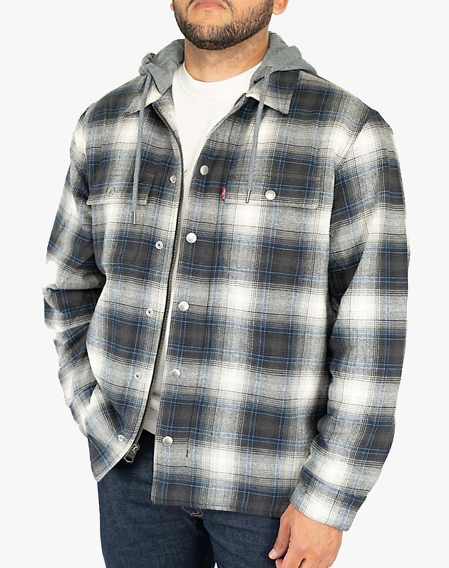 Levi's® caçadora de franel·la d'home 003AZ-0002 de quadres negres