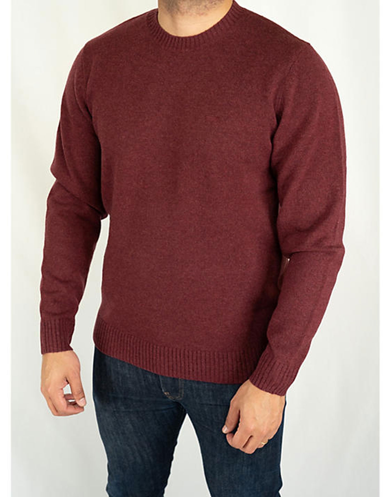 Levi's® jersei d'home de coll rodó A4320-0024 bordeus