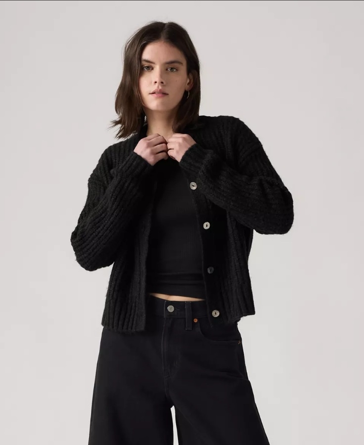 Levi's® càrdigan de dona 0038F-0000 negre
