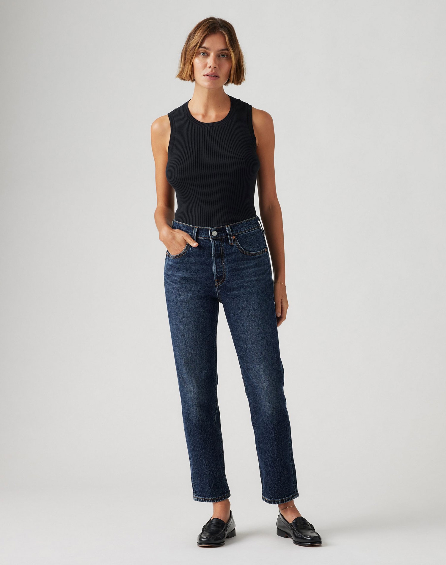 Levi's® 501® woman cropped pantalons texans de dona 36200-0342 blau mig