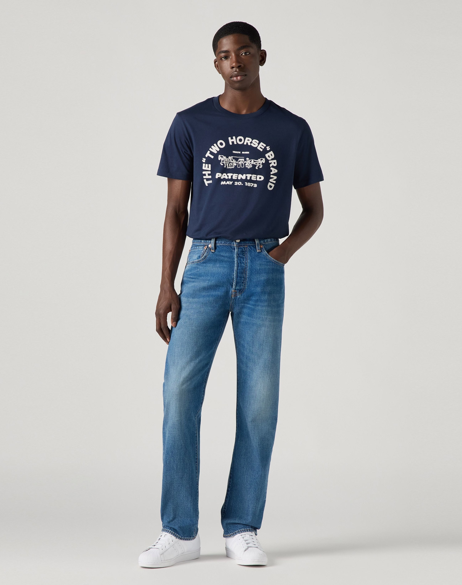 Levi's® 501® regular pantalons texans d'home 00501-3667 rentats a la pedra