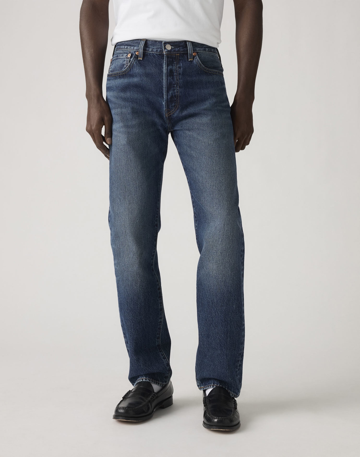 Levi's® 501® regular pantalones vaqueros de hombre 00501-3737 azul medio