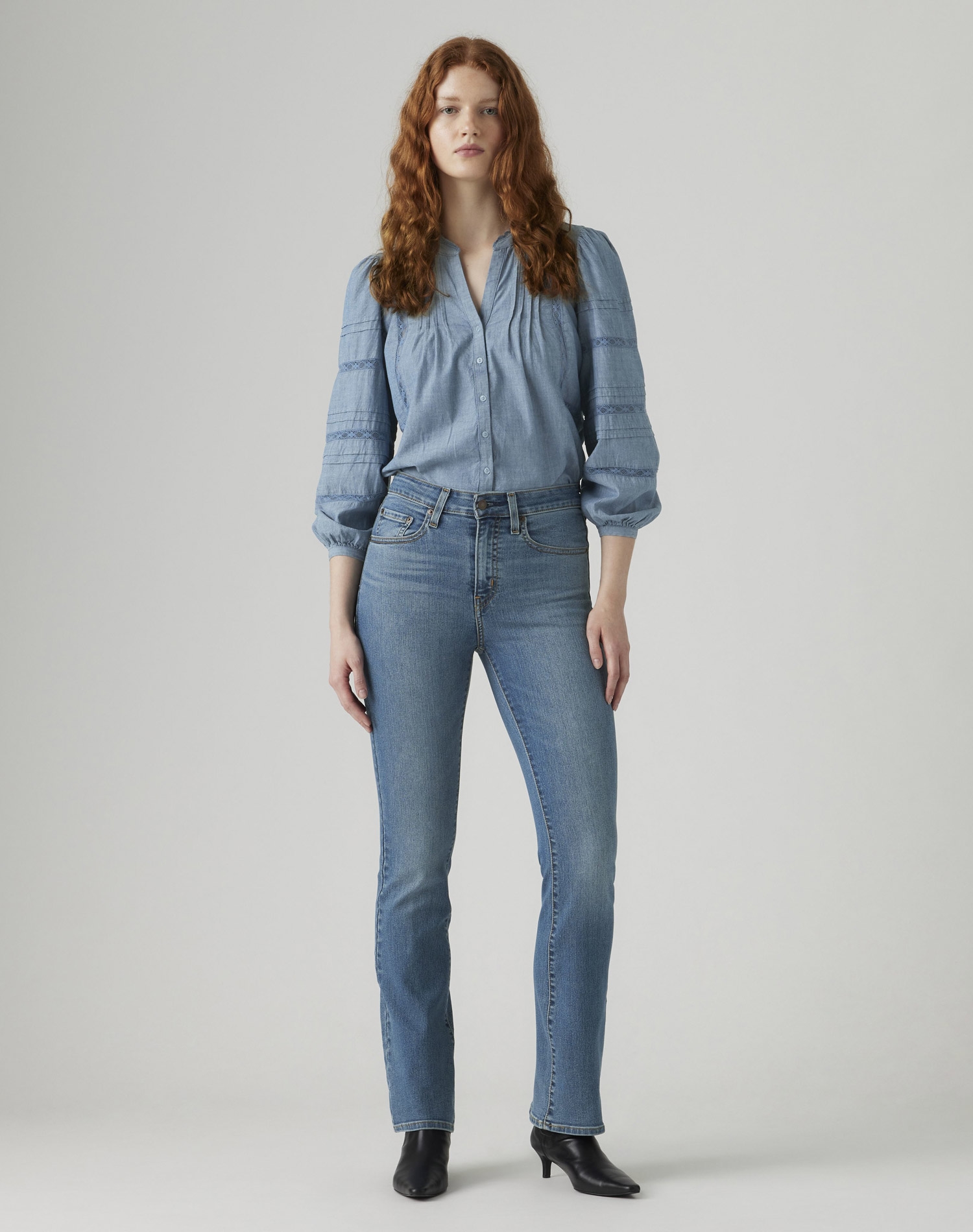 Levi's® 725™ high rise bootcut pantalons texans de dona 18759-0235 rentats a la pedra